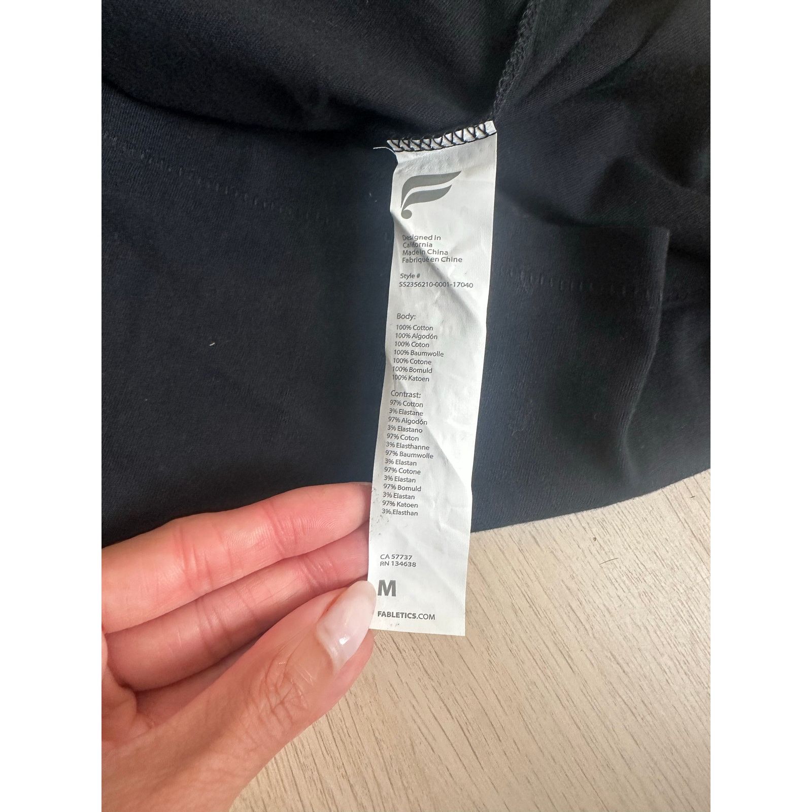 Fabletics Fabletics x S.W. Smiley Cotton T-Shirt - Size M - New Size US M / EU 48-50 / 2 - 10 Thumbnail