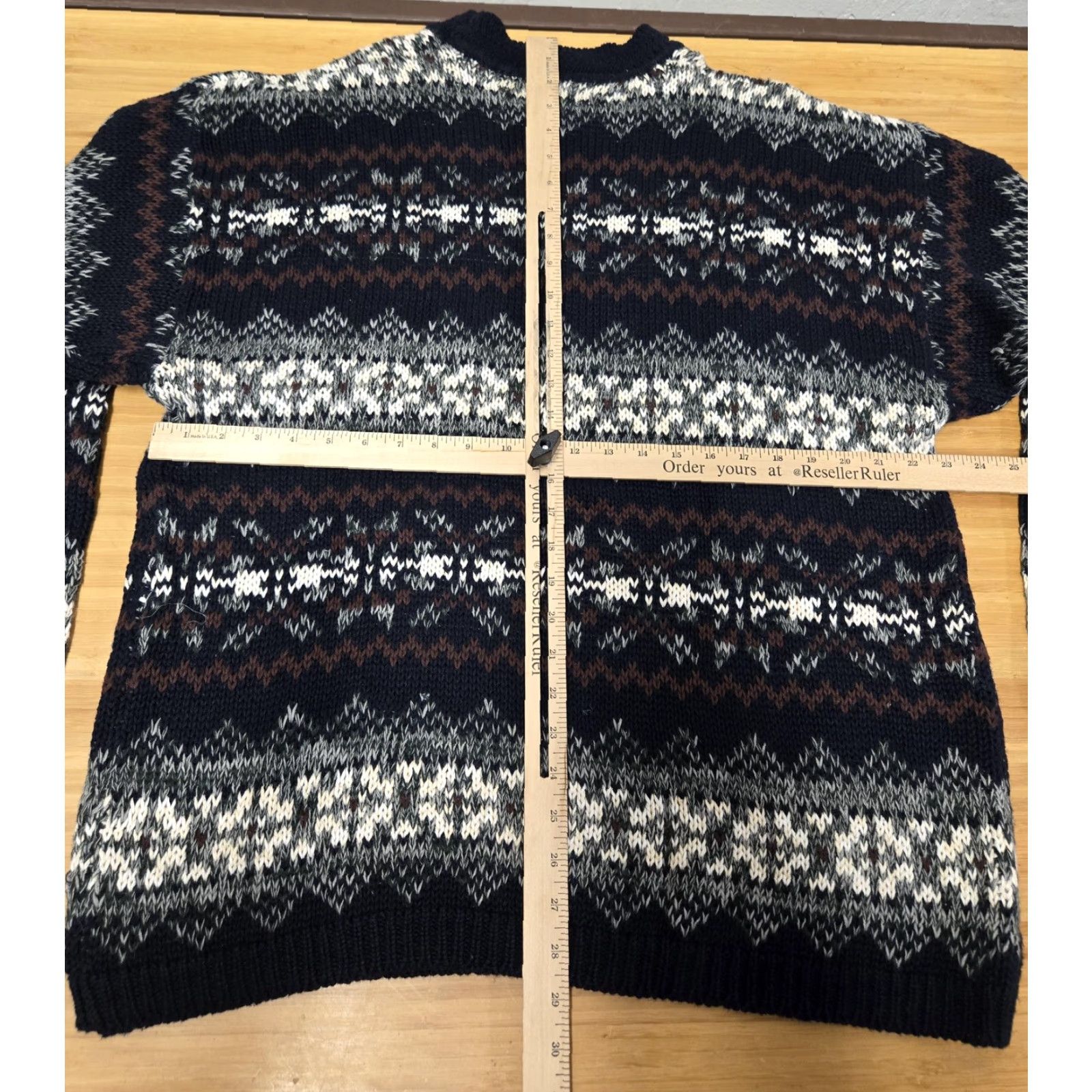 Vintage VINTAGE County Seat Sweater Mens XL Blue Fair Isle Crewneck 90s Knit Pullover Size US XL / EU 56 / 4 - 6 Thumbnail