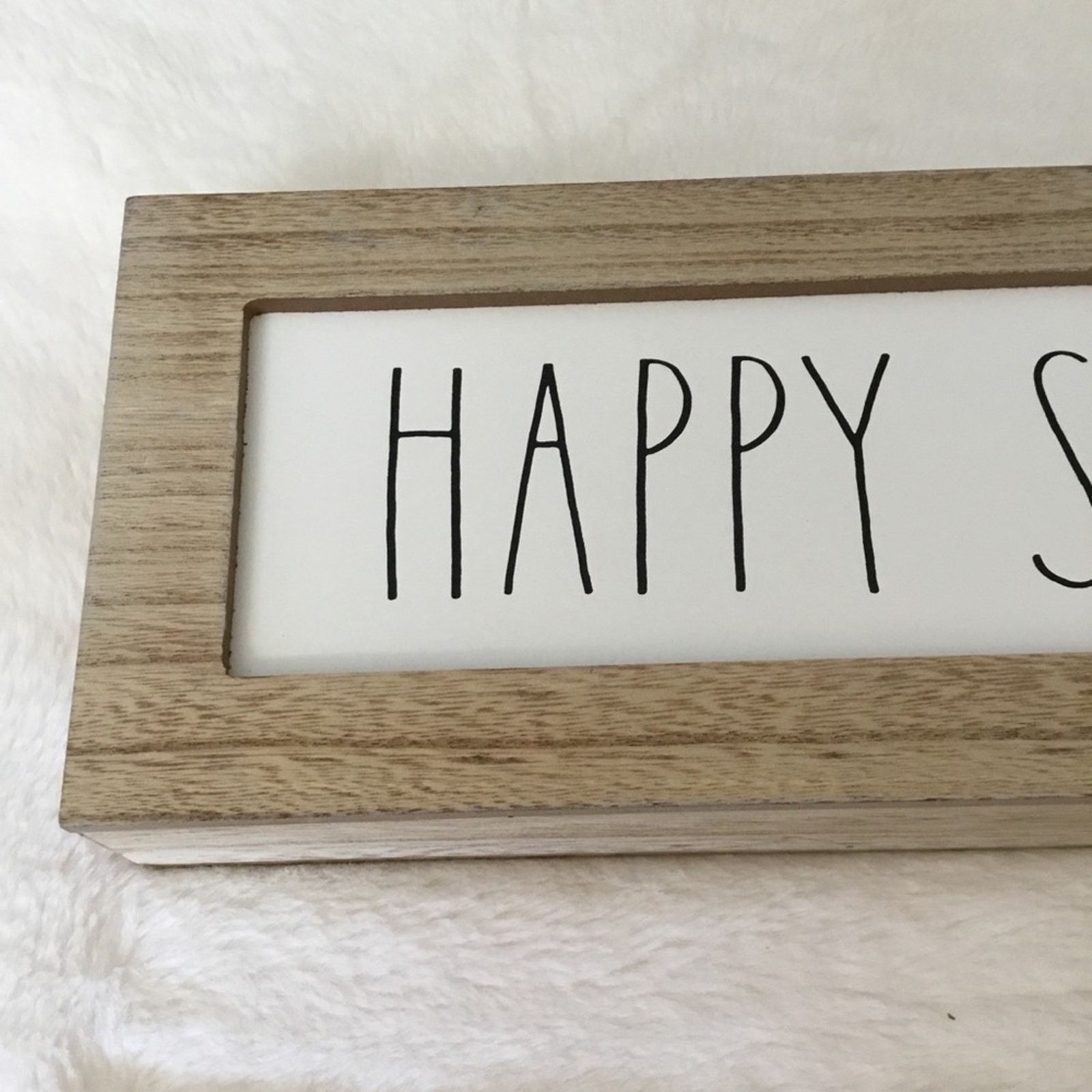 Other Rae Dunn White "HAPPY SPRING" Wooden Wall Sign Size ONE SIZE - 5 Thumbnail