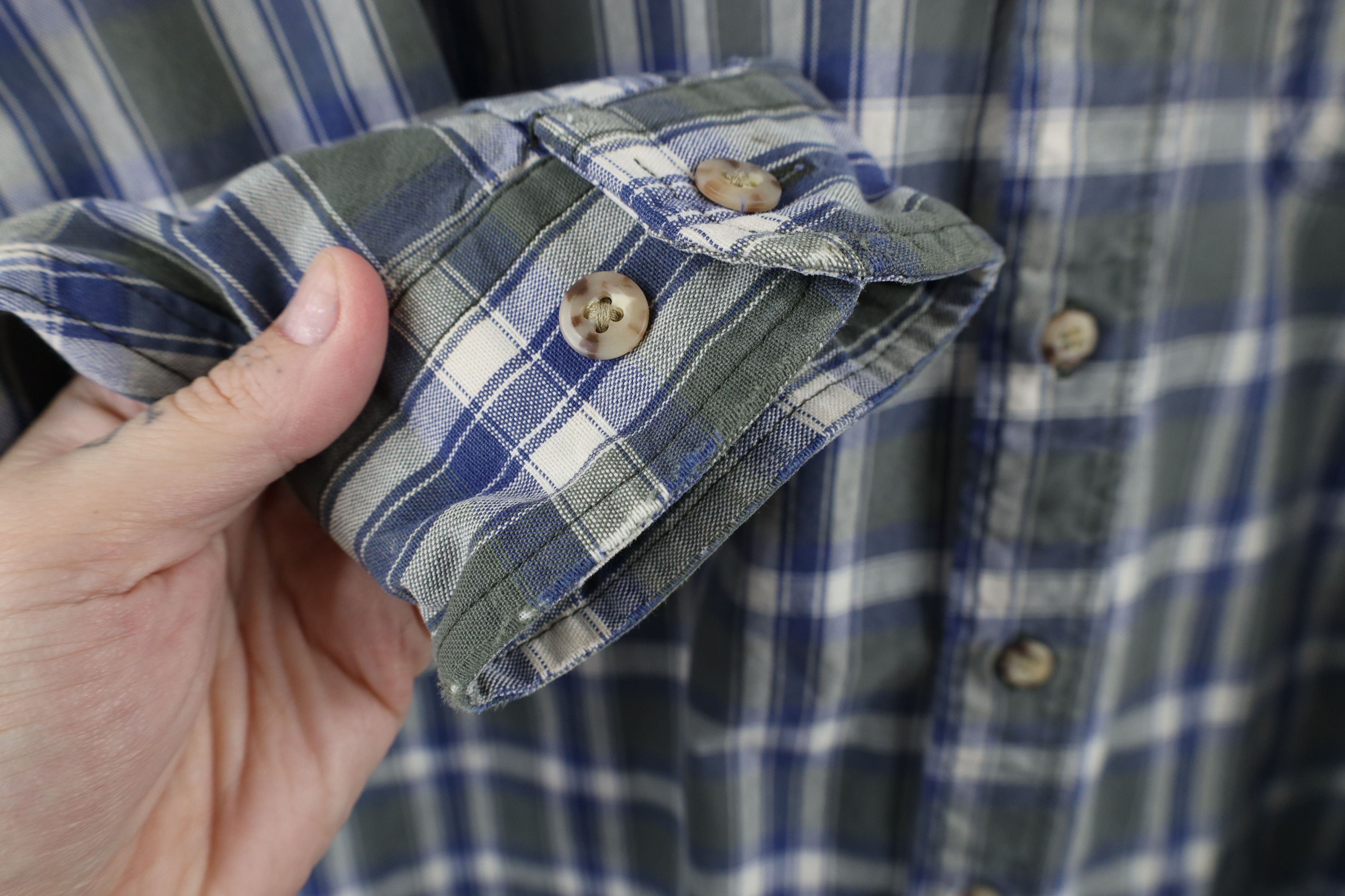 Carhartt × Vintage Vintage 90s Carhartt Heavyweight Collared Button Down Shirt Size US XXL / EU 58 / 5 - 5 Thumbnail
