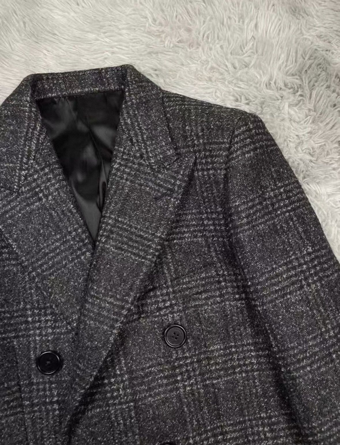 Celine × Hedi Slimane 19FW Prince of Wales Chesterfield Coat sz48/50/52 Size US L / EU 52-54 / 3 - 2 Thumbnail