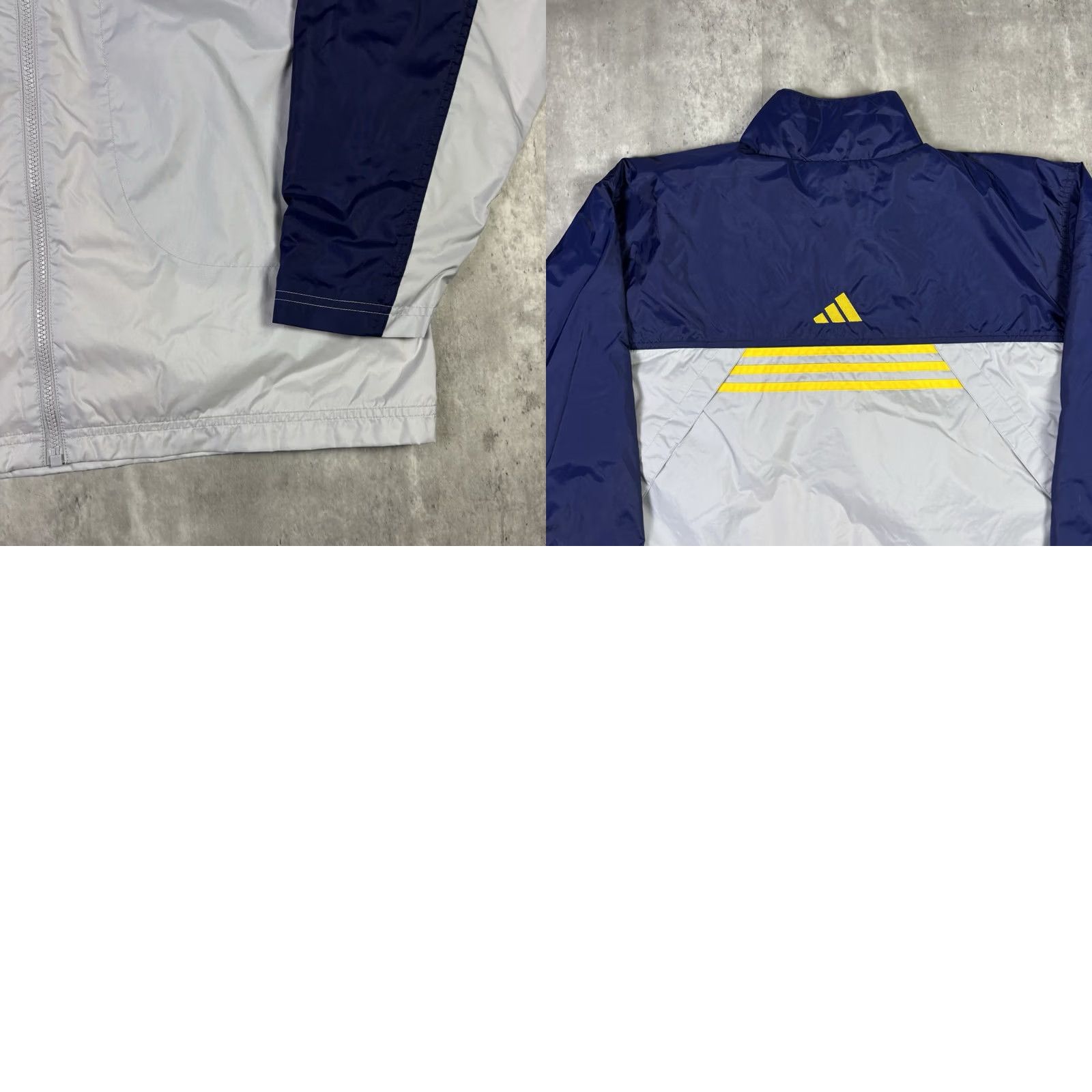 Adidas Vintage Adidas Windbreaker Jacket Yellow Blue Full Zip Embroidered Lg Y2K Size US L / EU 52-54 / 3 - 8 Thumbnail