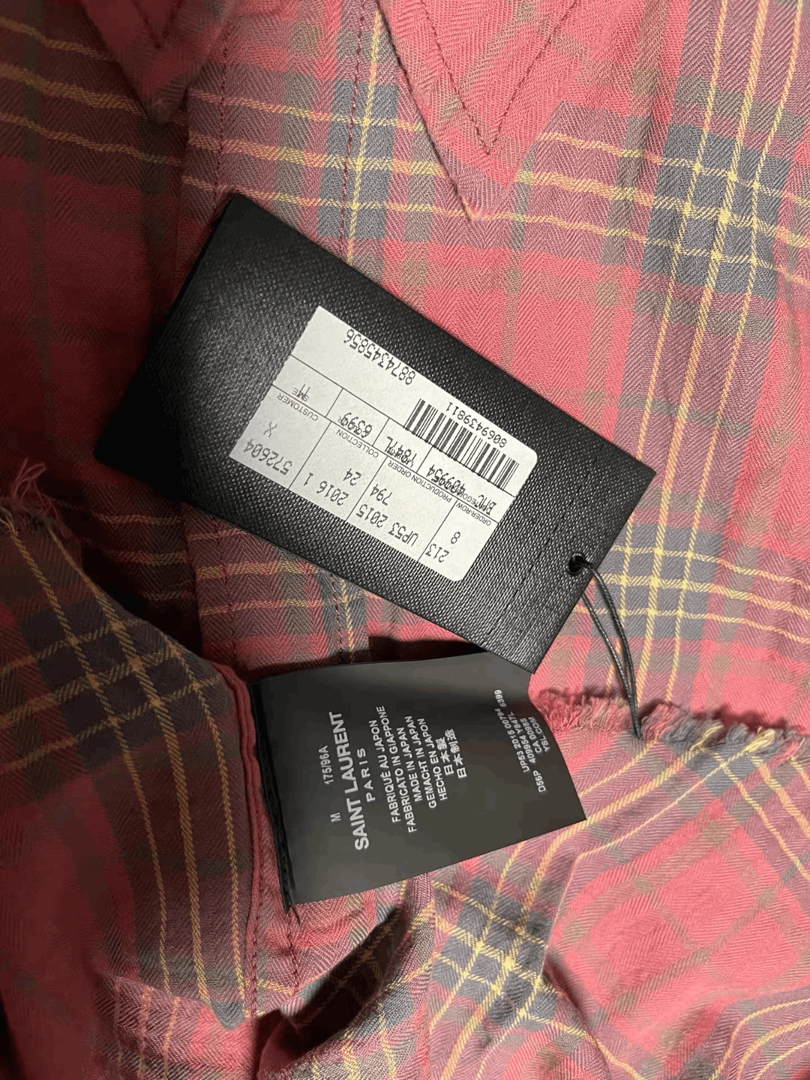 Saint Laurent Paris Saint Laurent Paris 16SS Runway Distressed Plaid Shirt Size US M / EU 48-50 / 2 - 4 Thumbnail