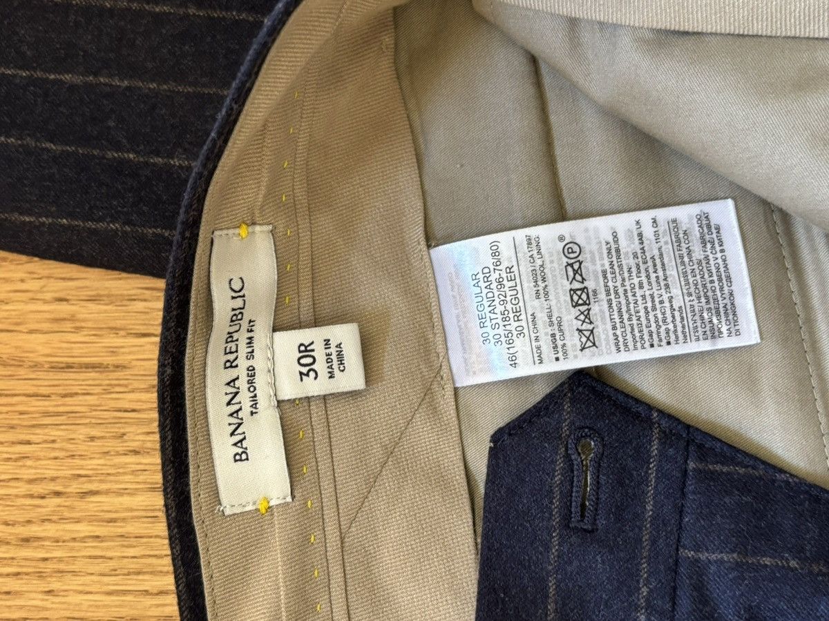 Banana Republic Flat Front Trousers Size 36R - 6 Thumbnail