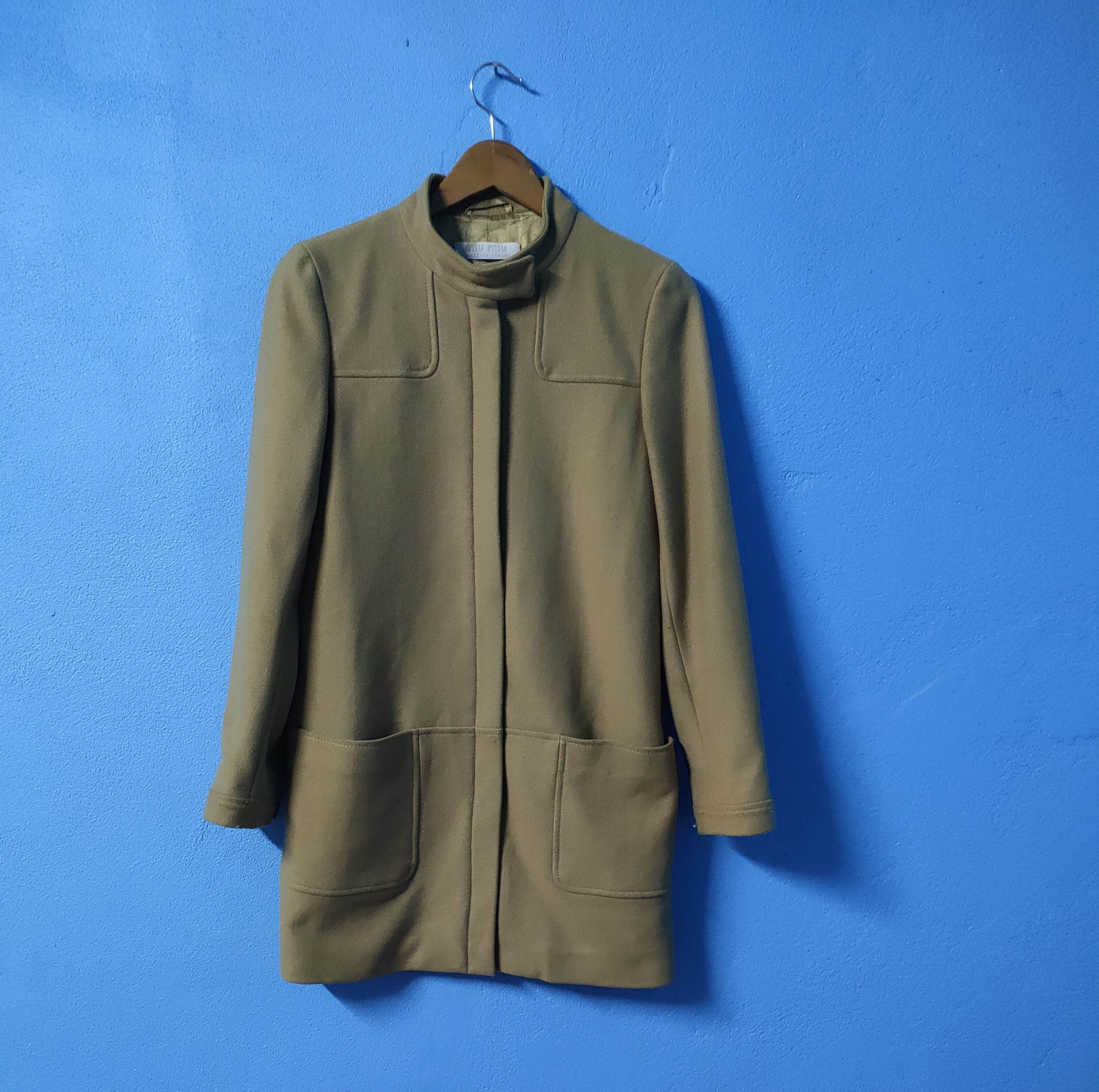 Japanese Brand × Miu Miu Vintage MIU MIU wool long jacket