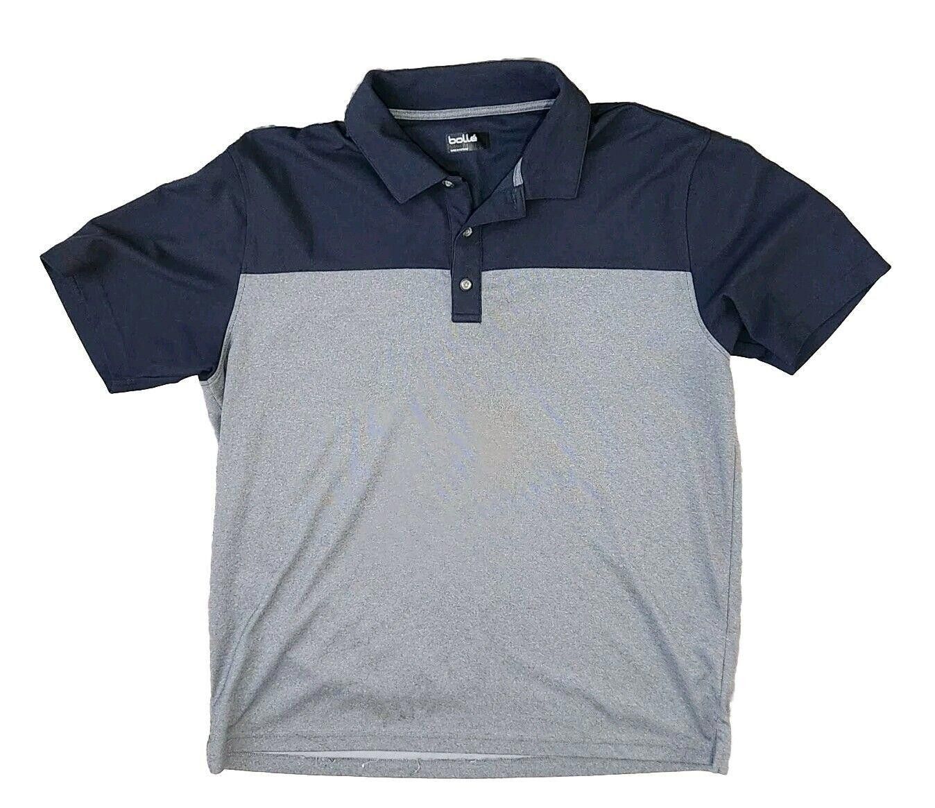 Bolle Bolle Polo Shirt Mens Extra Large Gray 2 Tone Short Sleeve Size US XL / EU 56 / 4 - 1 Thumbnail