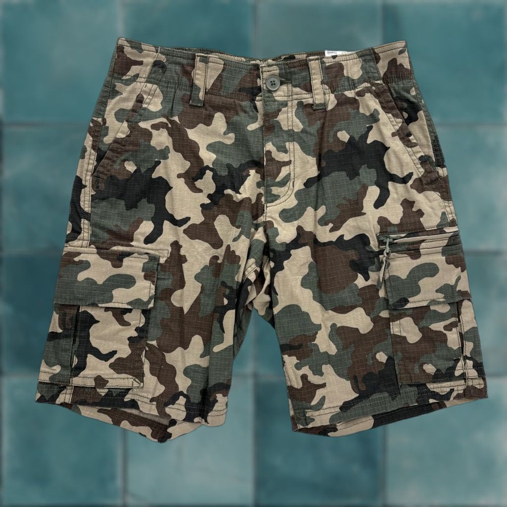 Vintage Sonoma Cargo Shorts Mens 30 Green Camo Stretch 10" Workwear NWT Ripstop Size US 30 / EU 46 - 1 Thumbnail