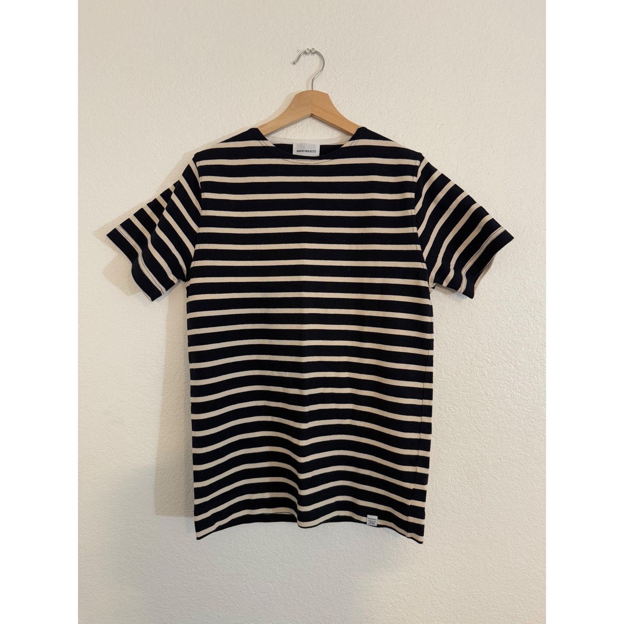 Norse Projects Women's Norse Projects Black White Beige Short Sleeve Stripp Size S / US 4 / IT 40 - 1 Thumbnail