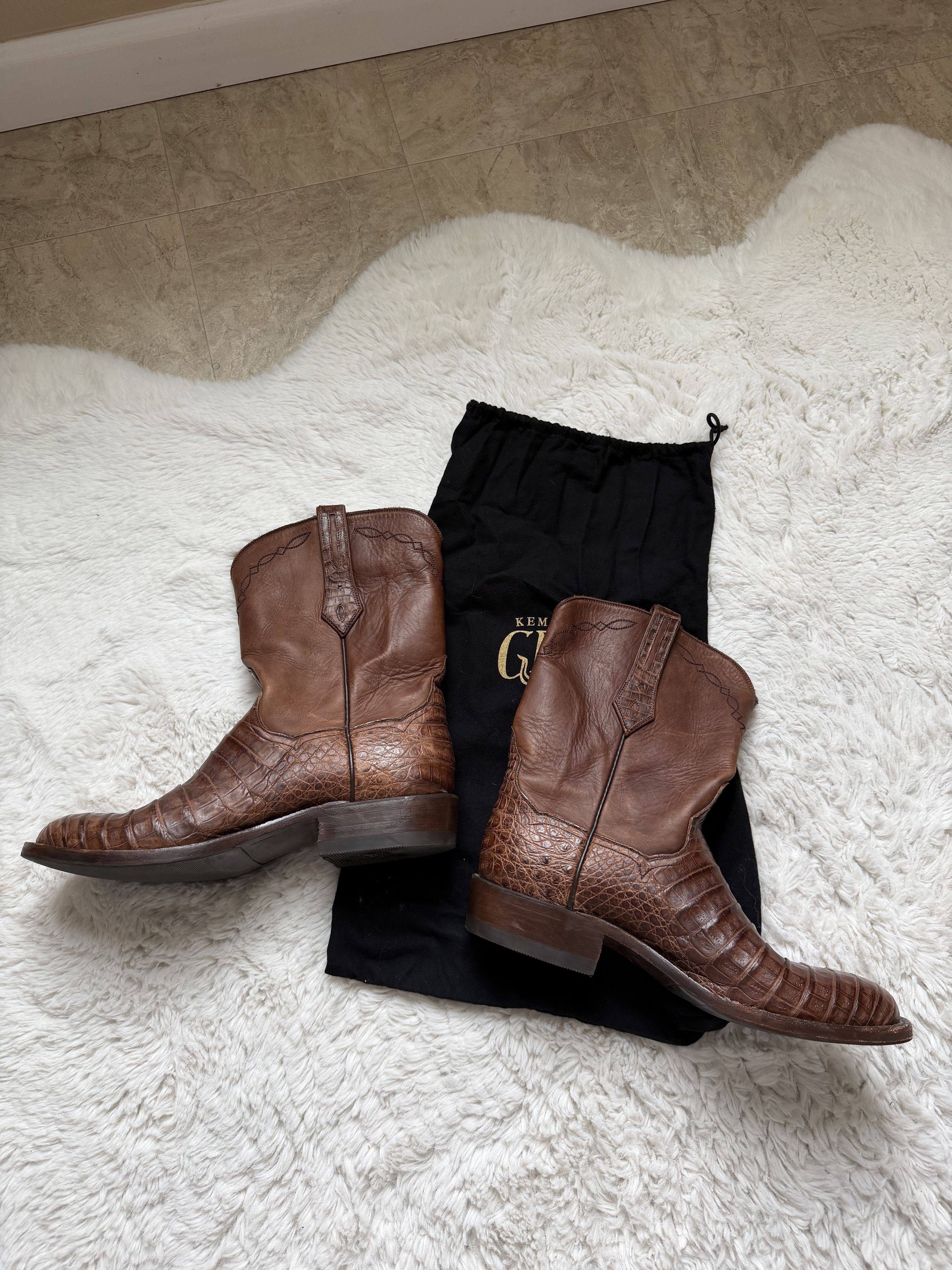 Other Kemo Sabe Grit Cigar Caiman Roper Boot Size US 10 / EU 43 - 3 Thumbnail