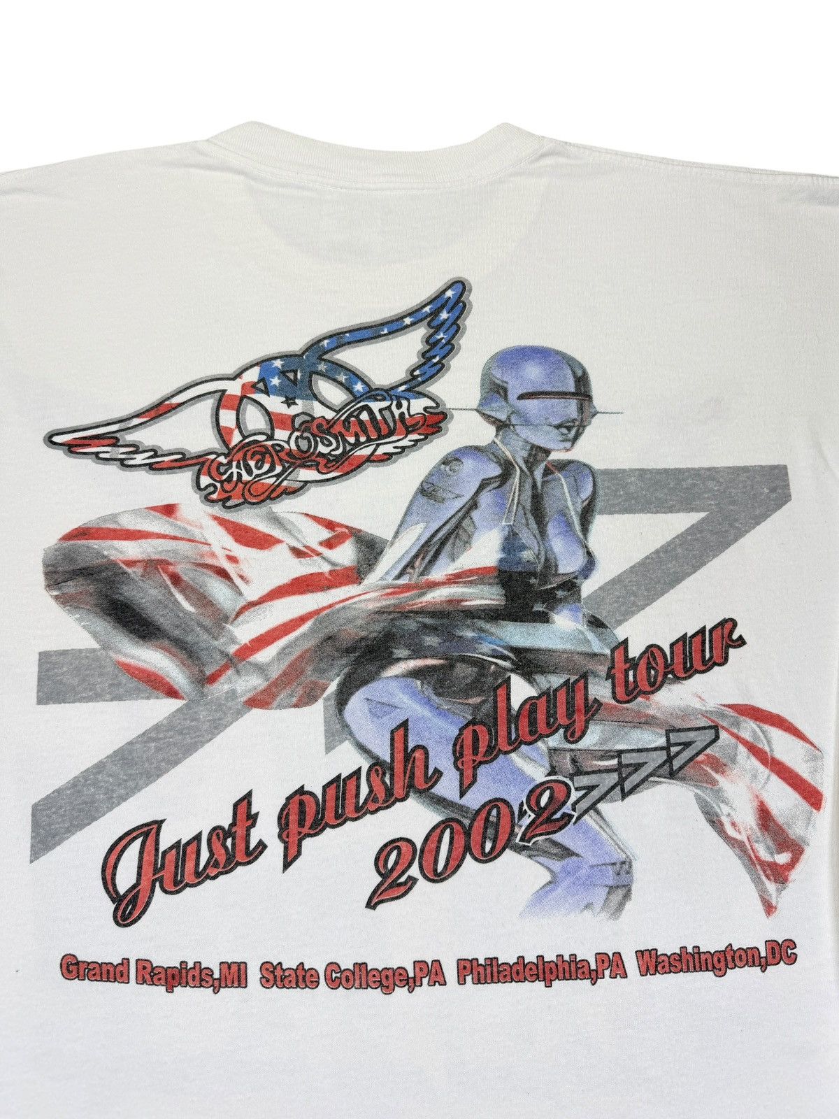 Band Tees Vintage 2002 Aerosmith Sorayama Long Sleeve Tee Size US XL / EU 56 / 4 - 3 Thumbnail