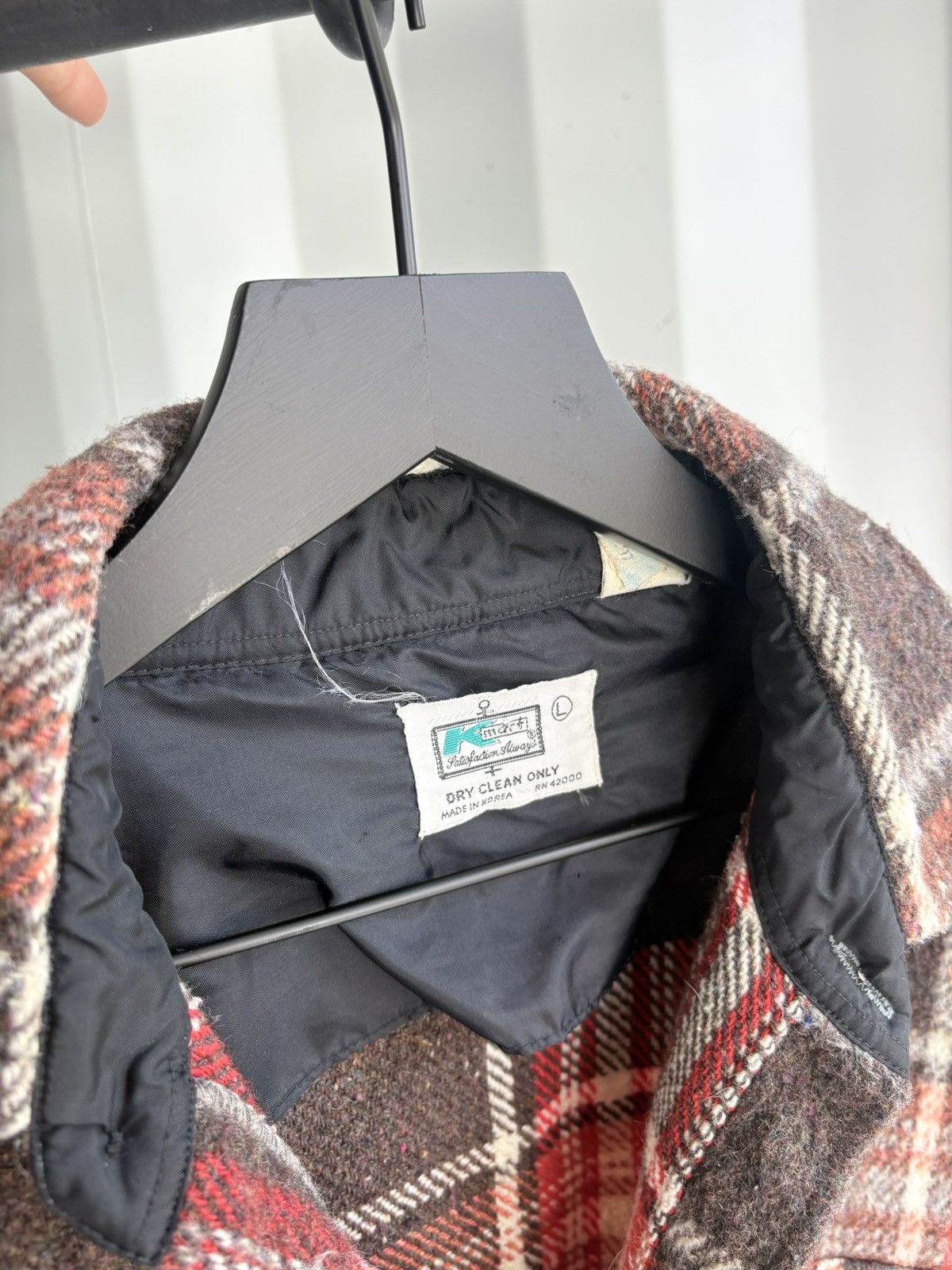 Vintage Thrashed Boxy Sun Faded Flannel Distressed Grunge Size US L / EU 52-54 / 3 - 5 Thumbnail