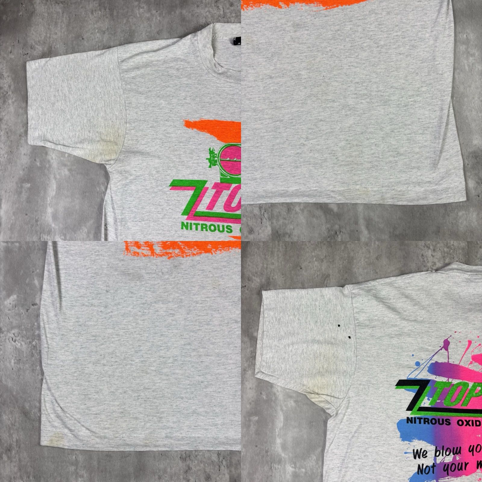 Fruit Of The Loom VINTAGE Top Gun Engine Motor Promo T Shirt 90s Fruit of the Loom Men XL Gray Cotton Short Sleeve Crew Neck Graphic Print Vintage 90s Mens XS? Size US XL / EU 56 / 4 - 8 Thumbnail