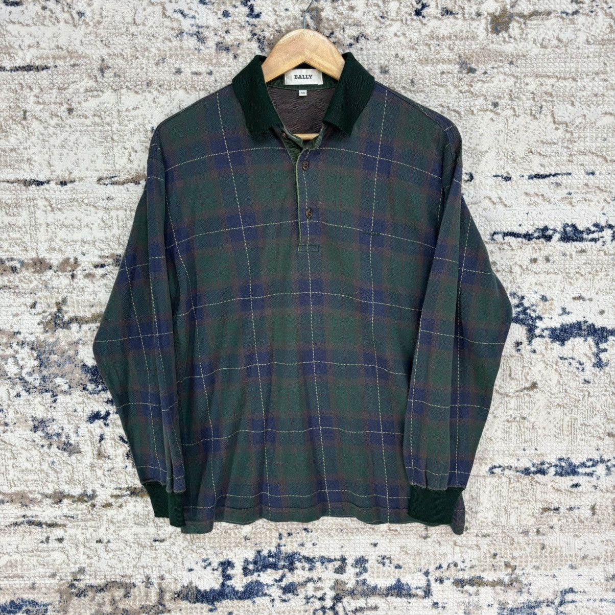 Bally × Vintage Vintage Classic Bally Long Sleeve Polo Shirt Size US S / EU 44-46 / 1 - 1 Thumbnail