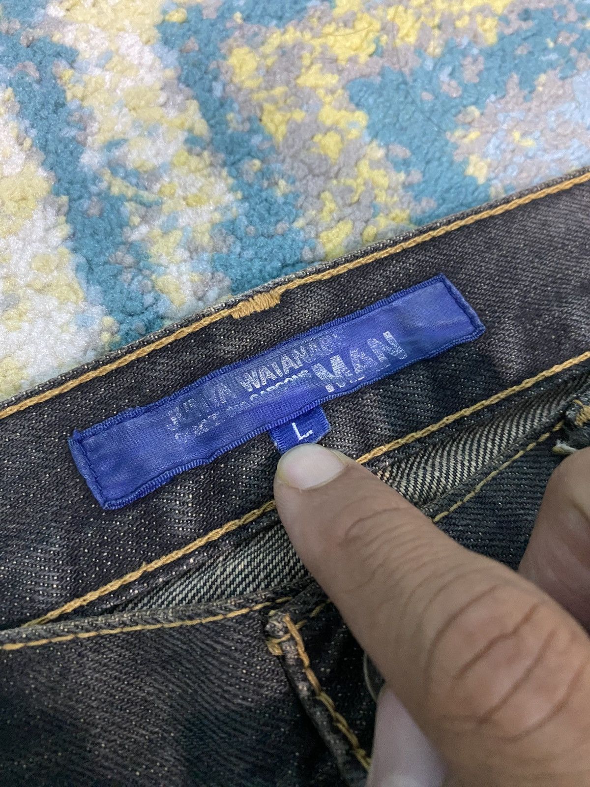 Junya Watanabe AD2004 Junya Watanabe X COMME des GARÇONS Denim Black Jeans Size US 34 / EU 50 - 18 Thumbnail