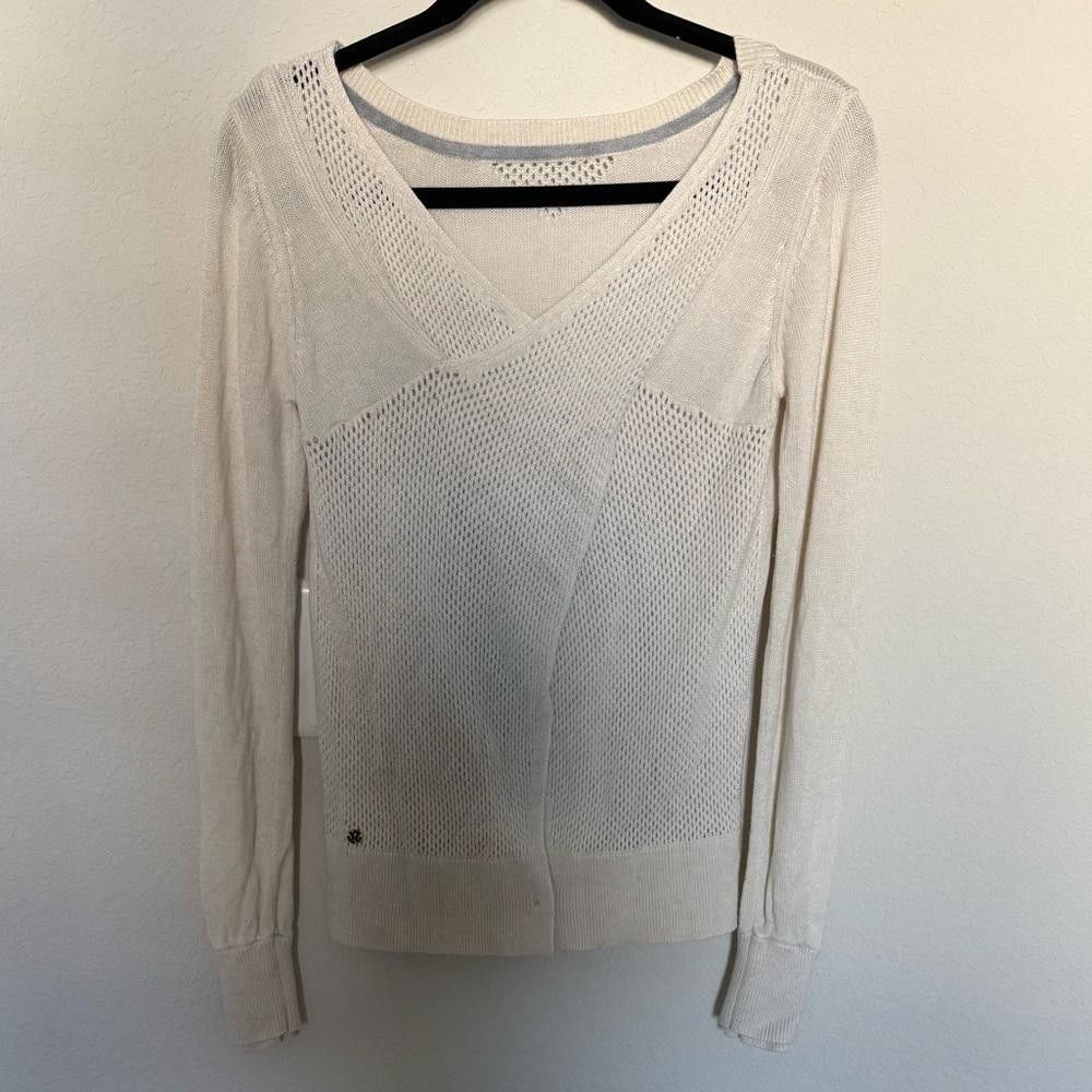 Lululemon Lululemon Sunset Savasana Pullover II Heathered White size 4 Size S / US 4 / IT 40 - 6 Thumbnail