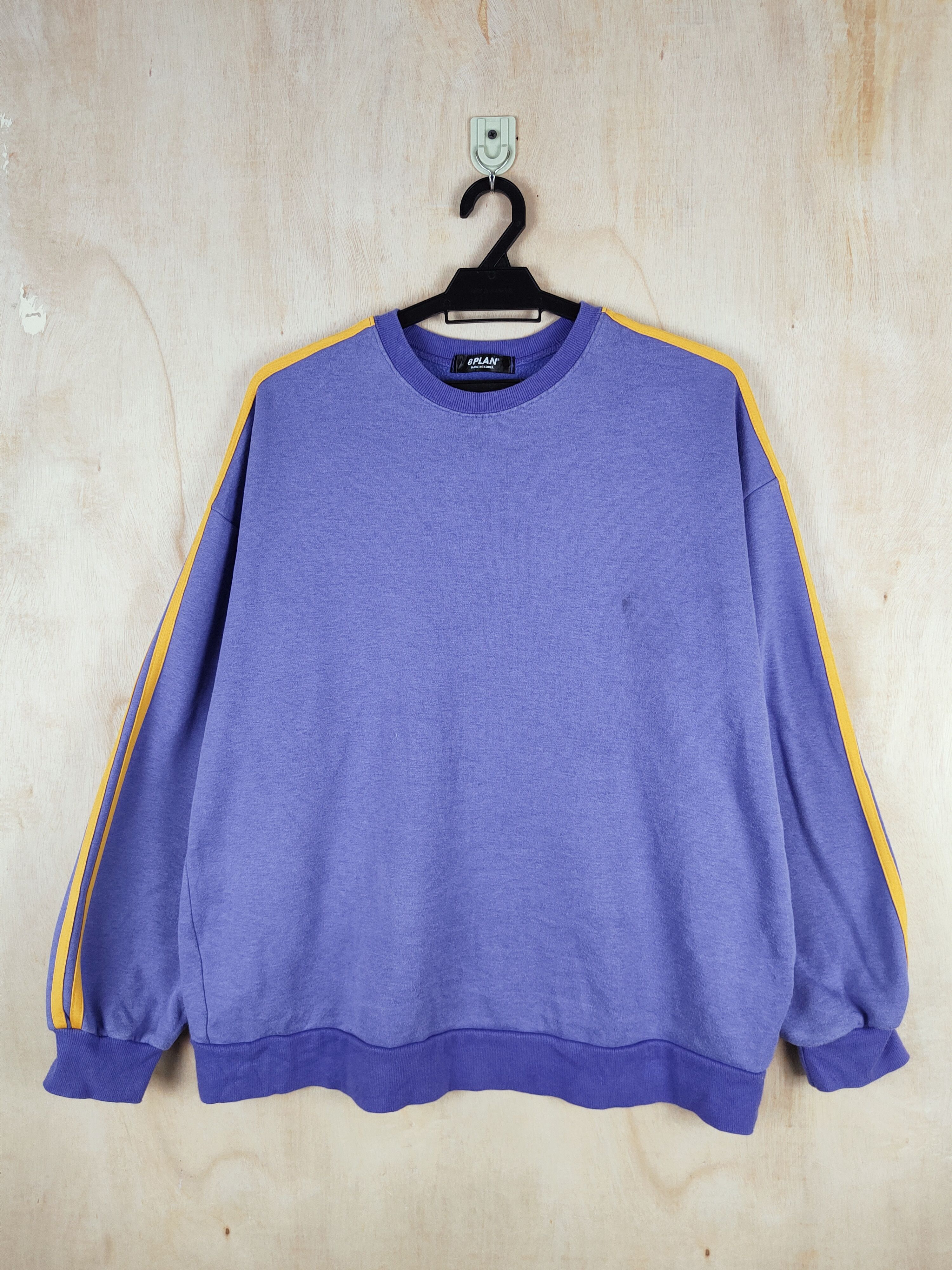 Japanese Brand 8 Plan Purple vintage Sweatshirts #S2601 Size US L / EU 52-54 / 3 - 1 Thumbnail