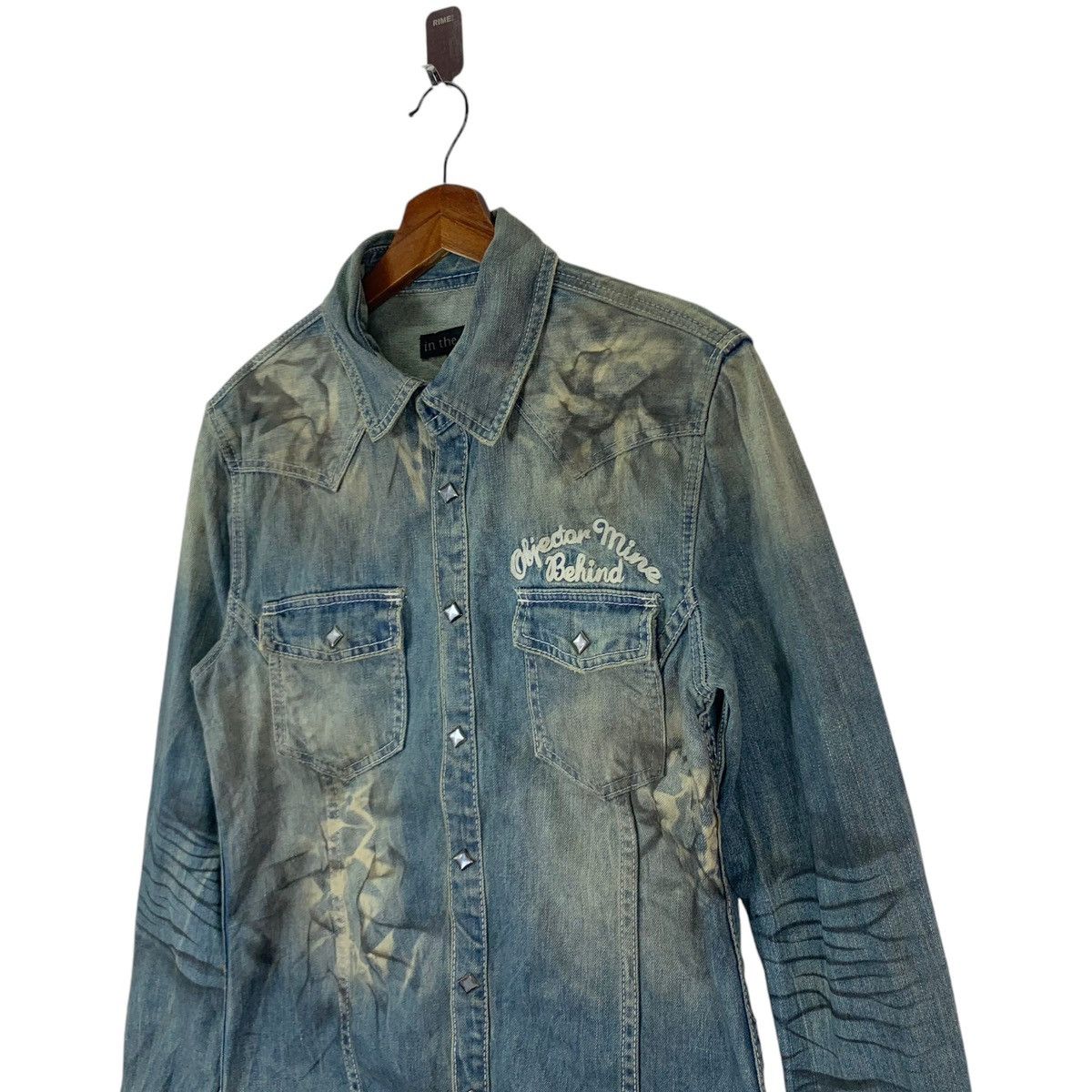 If Six Was Nine × In The Attic VINTAGE IN THE ATTICS PUNK GOTHIC DISTRESSED SNAP BUTTON Size US M / EU 48-50 / 2 - 3 Thumbnail
