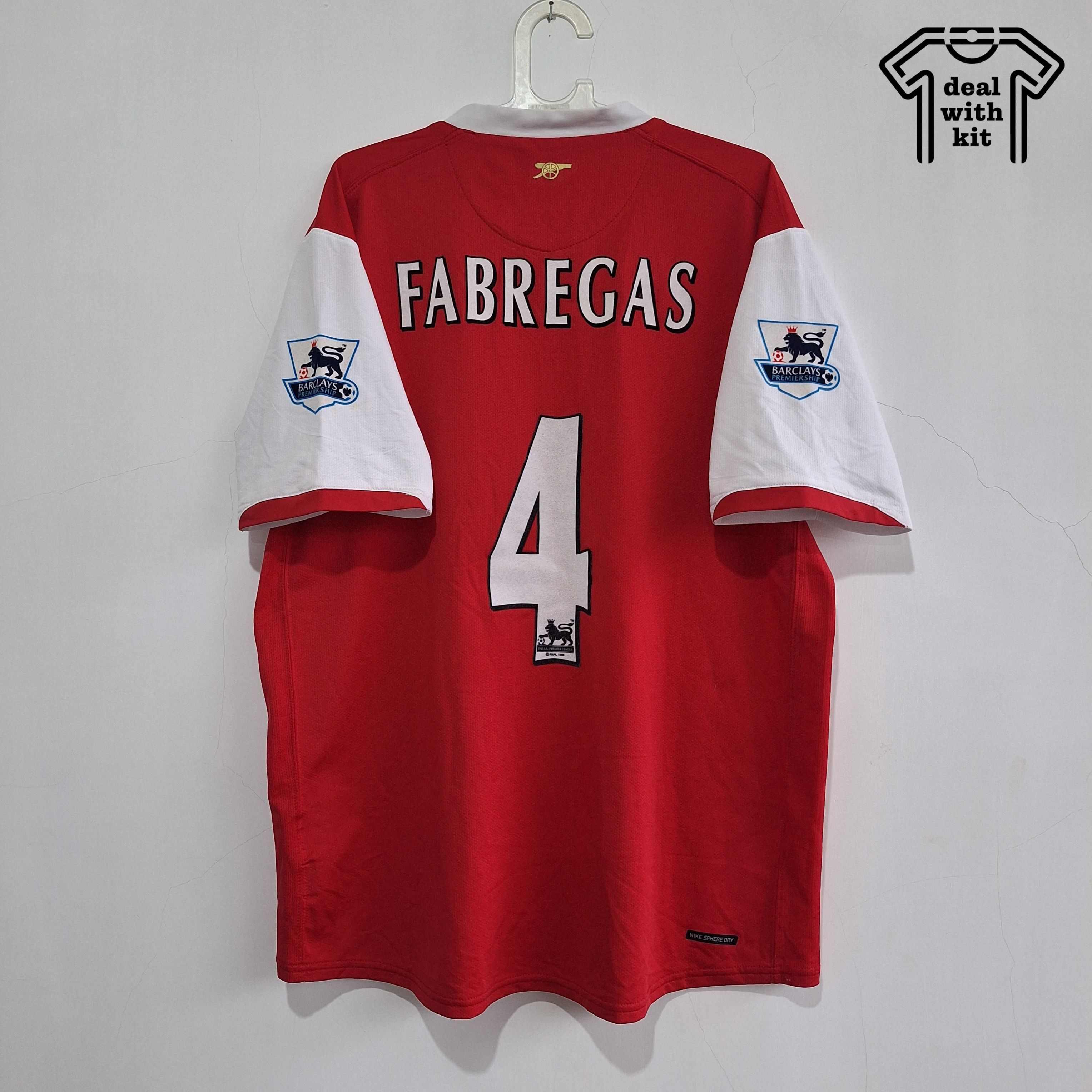 Arsenal Home Shirt 2006-07 Size Large #4 Fabregas