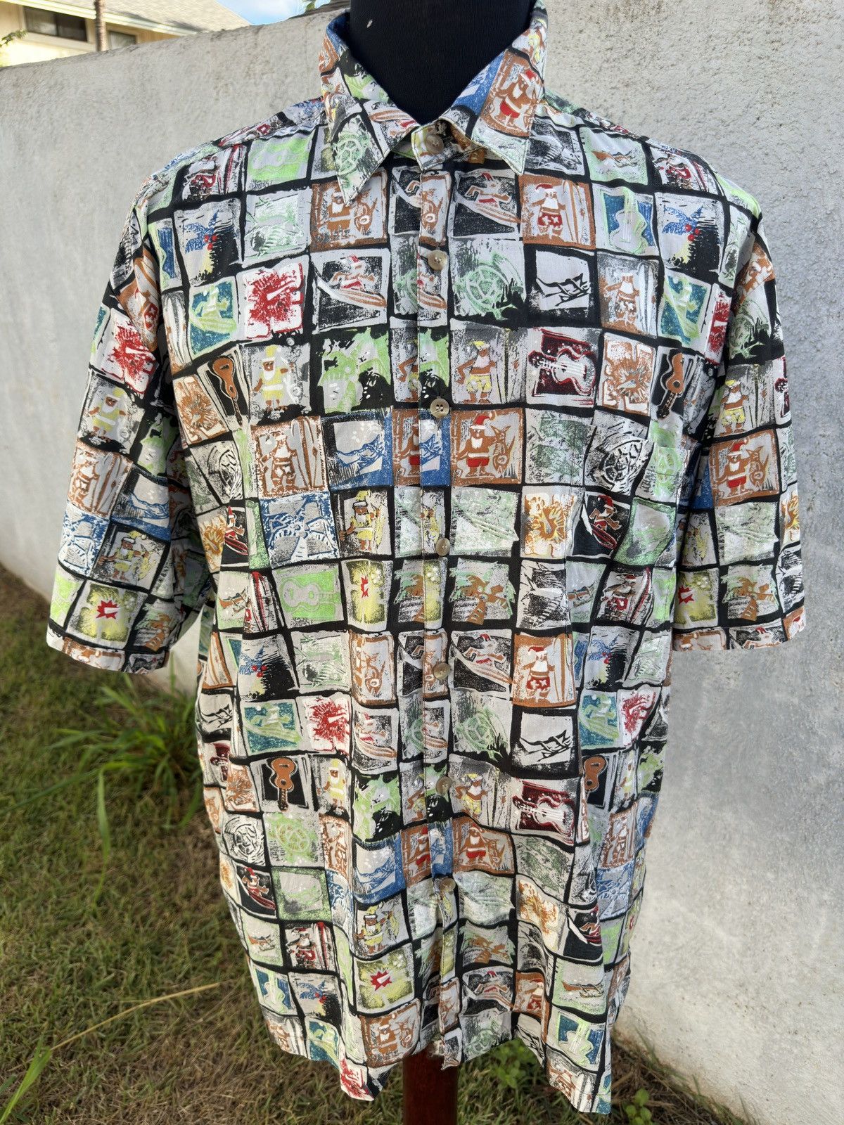 Other Kahala Hawaiian Print Full Button Multicolored Men's Large Size US L / EU 52-54 / 3 - 1 Thumbnail