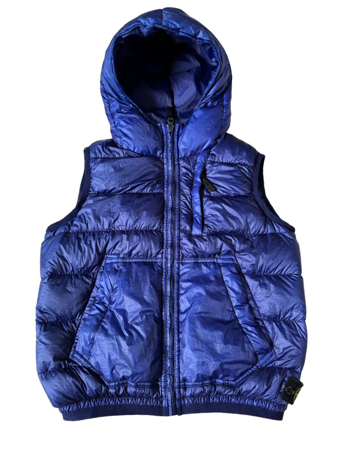 image of Stone Island Junior Sleeveless Puffer Jacket in Purple, Men's (Size 2XS)