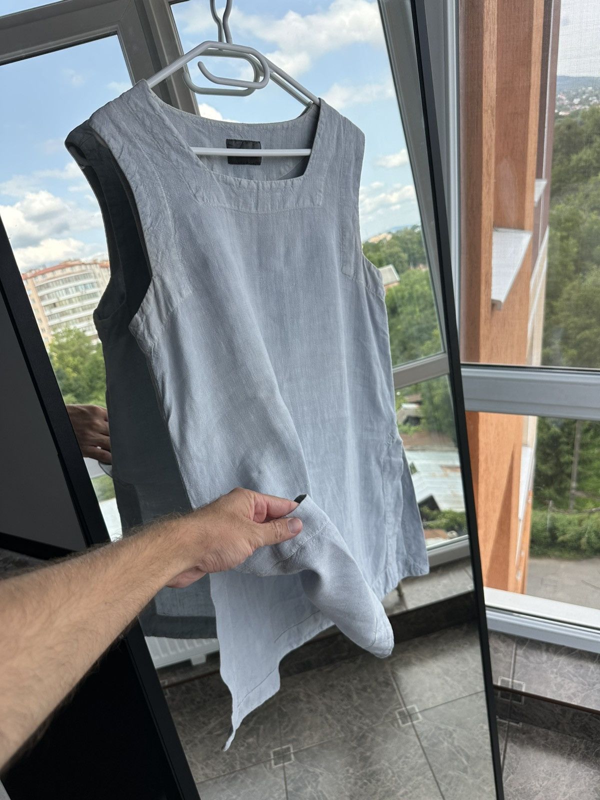 OSKA OSKA 100% Linen Sleeveless Tunic Dress Minimalist Lagom Size M / US 6-8 / IT 42-44 - 4 Thumbnail