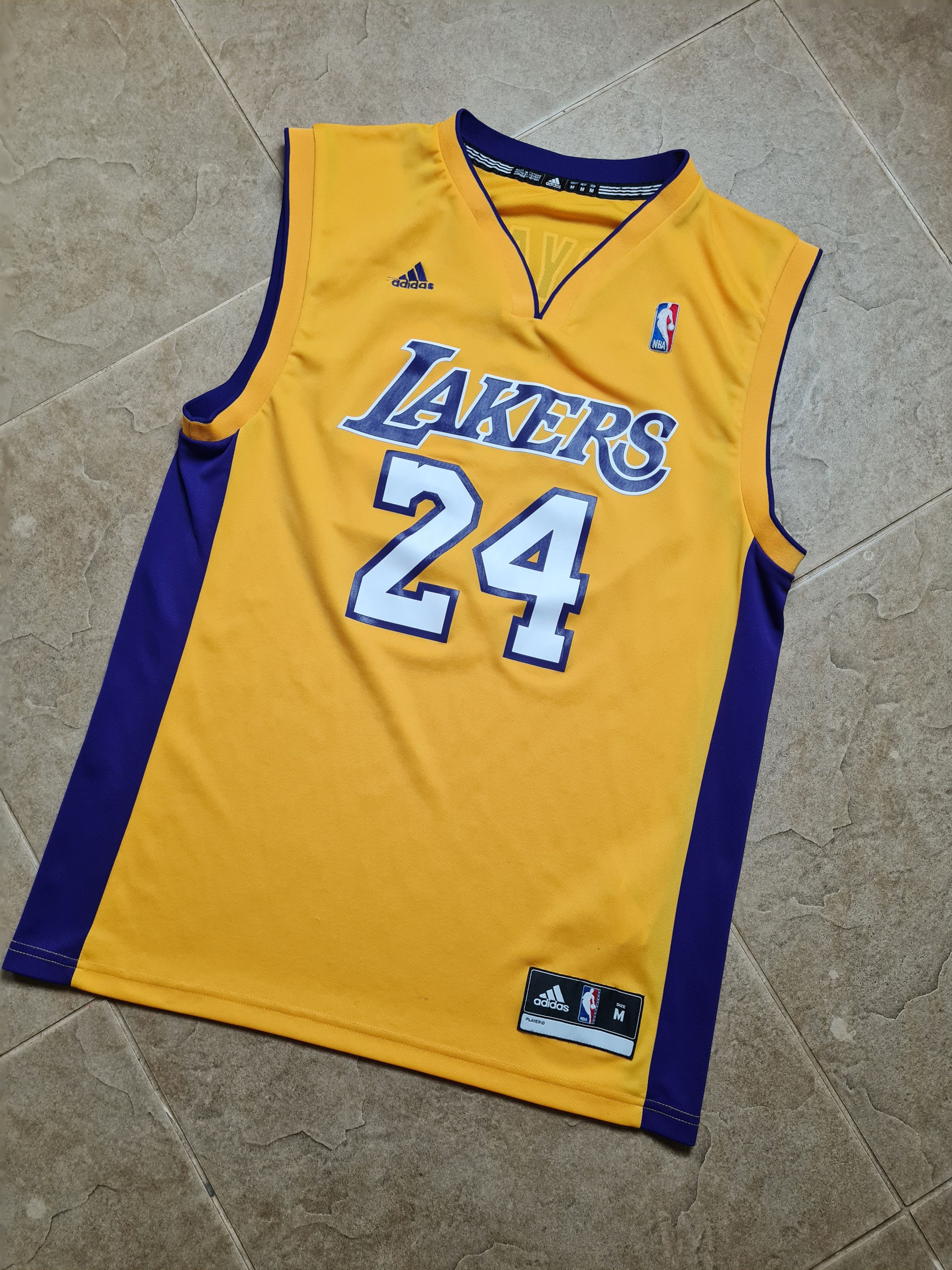Adidas Adidas NBA Lakers #24 Bryant 2013 Yellow Men’s Shirts Size M Size US M / EU 48-50 / 2 - 6 Thumbnail