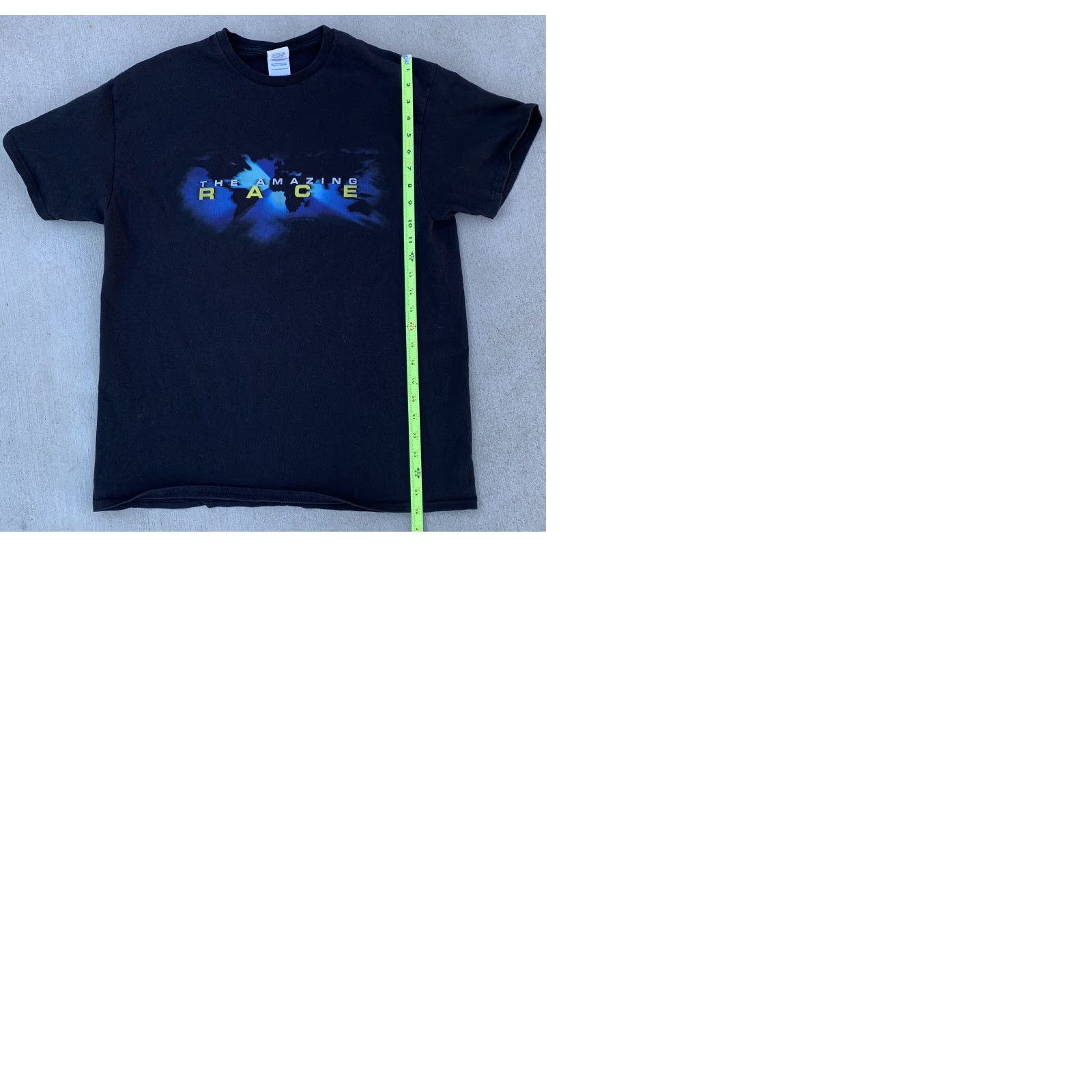 Delta The Amazing Race T-Shirt 100% Preshrunk Cotton Adult L Black Delta T-Shirt Unisex Adults Short Sleeve Retro TV Graphic Print Size US L / EU 52-54 / 3 - 9 Thumbnail
