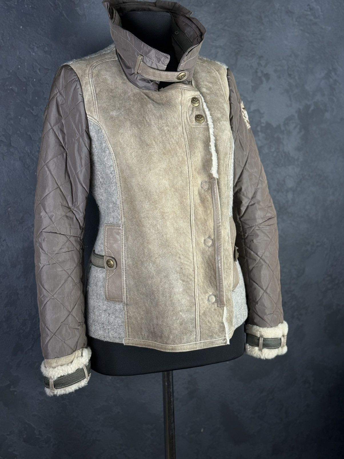 Aeronautica Militare AERONAUTICA MILITARE Leather Women’s Biker Jacket Size 44 Size M / US 6-8 / IT 42-44 - 6 Thumbnail