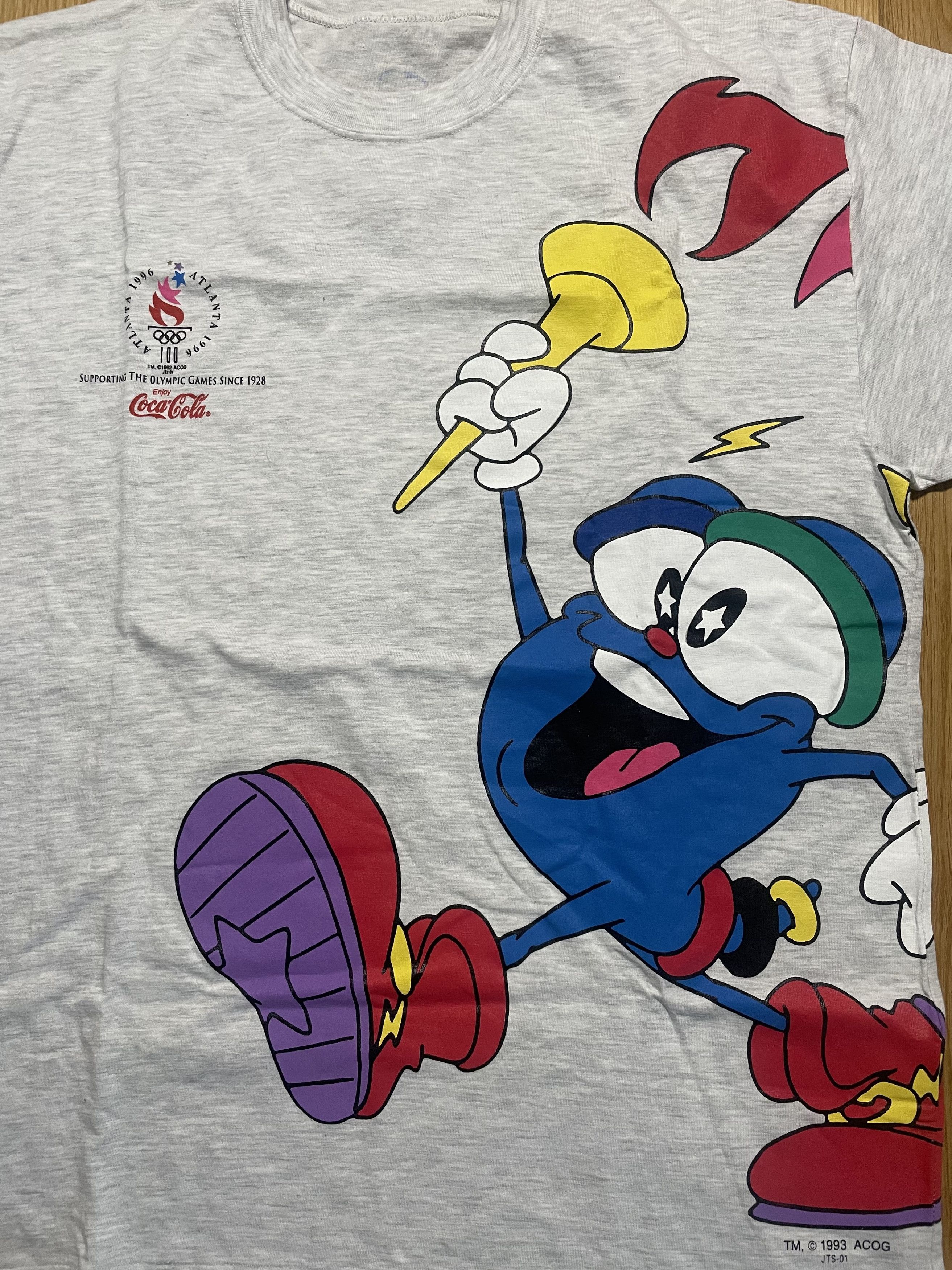 Coca Cola Vintage 1993 Coca-Cola Olympic Games Graphic T-Shirt Size US L / EU 52-54 / 3 - 2 Thumbnail