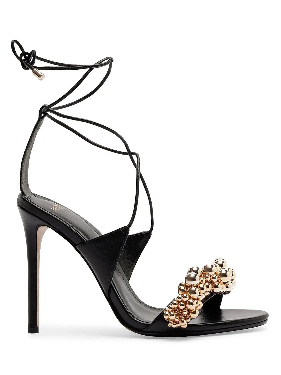 Alexandre Birman os11x0326 Bubble-Embellished Leather Sandals in Black Size US 10.5 / IT 40.5 - 1 Thumbnail