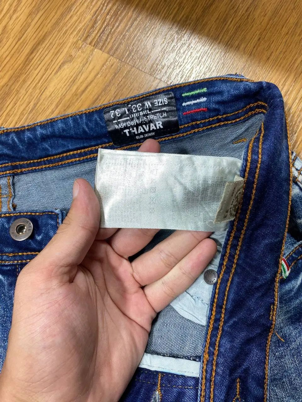 Diesel × Vintage BAGGY DENIM Diesel Pants Mom Jeans Blue Vintage Y2k Style Size US 33 - 10 Thumbnail