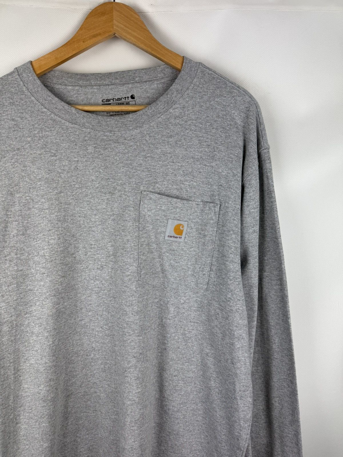 Carhartt Carhartt Men’s Long Sleeve Chest Pocket Logo Cotton T Shirt Size US M / EU 48-50 / 2 - 5 Thumbnail