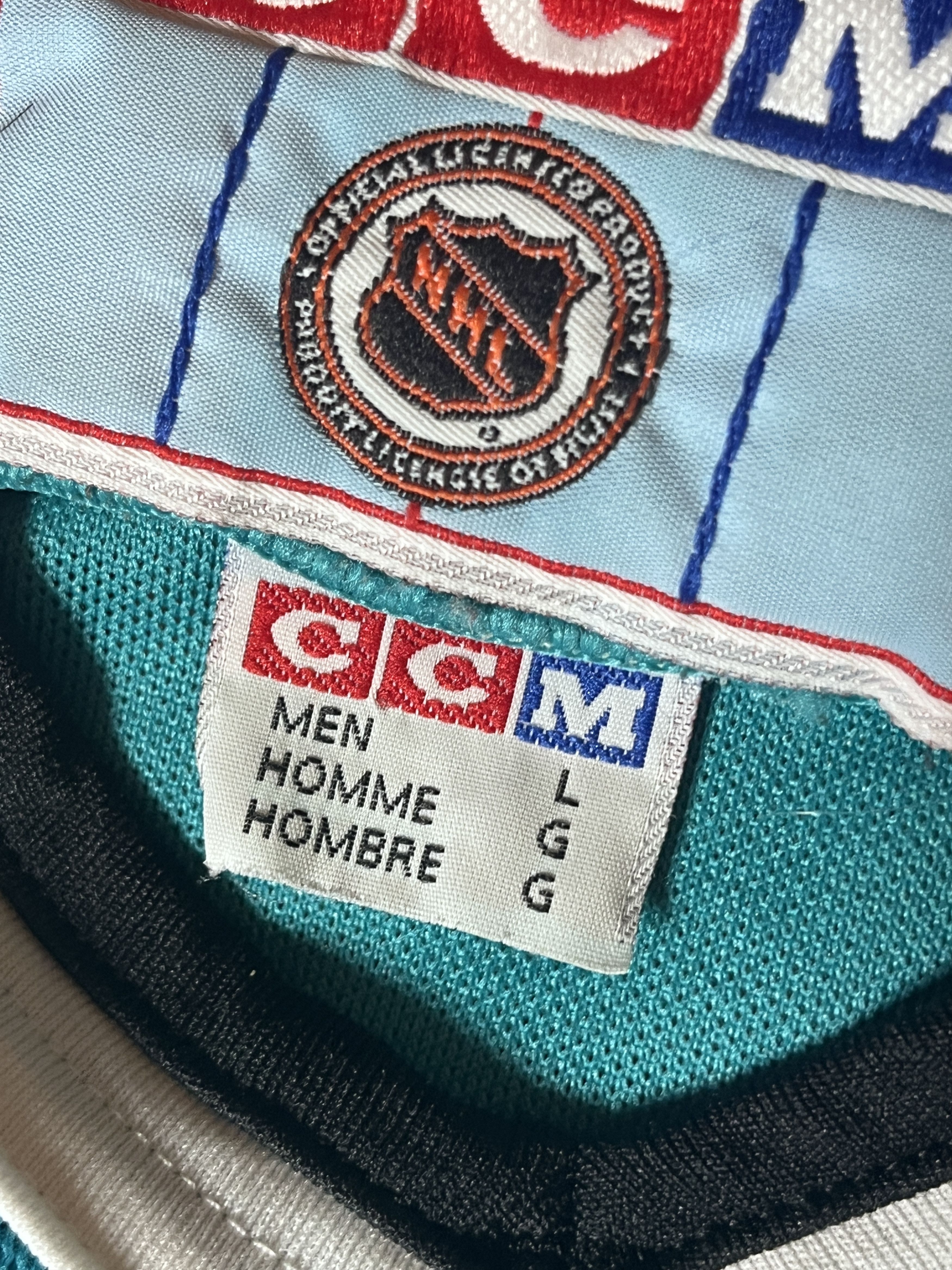 Ccm San Jose Sharks CCM Jersey 90s Canada L Size US L / EU 52-54 / 3 - 10 Thumbnail