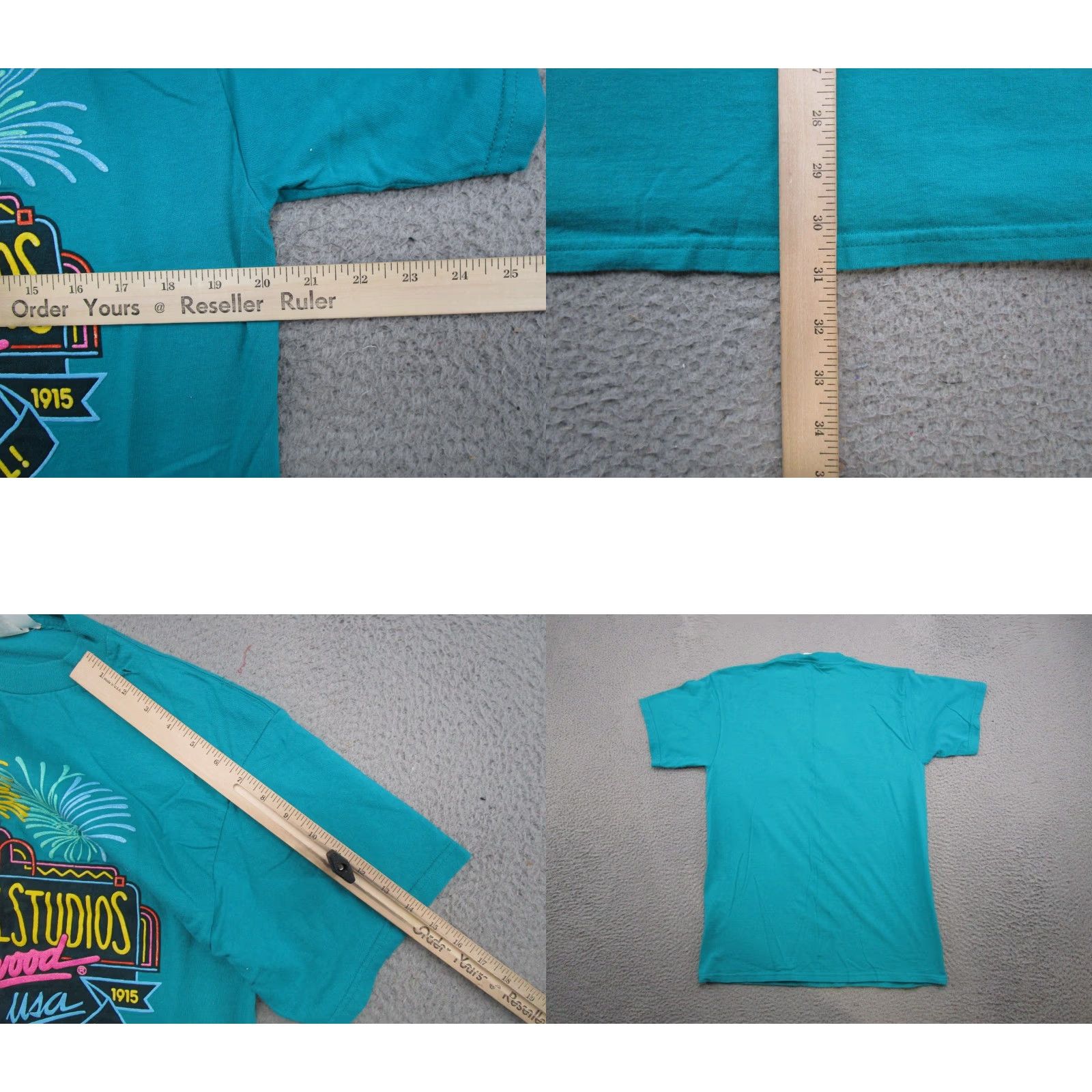 Vintage VINTAGE Universal Studios Hollywood T-Shirt Mens L Green 90s USA Theme Crew Neck Short Sleeve Cotton Shirt Size US L / EU 52-54 / 3 - 8 Thumbnail
