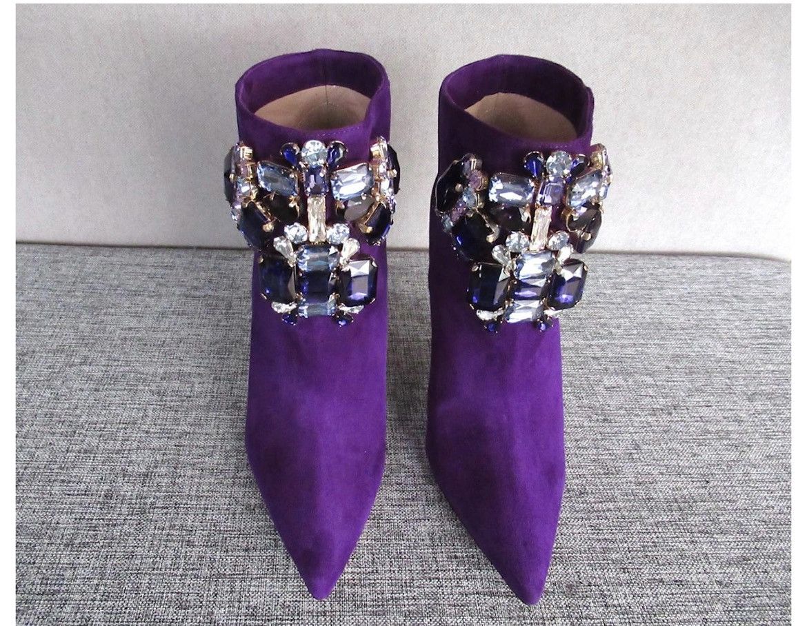 Dsquared2 Dsquared2 purple suede and crystal Size US 6 / IT 36 - 6 Thumbnail