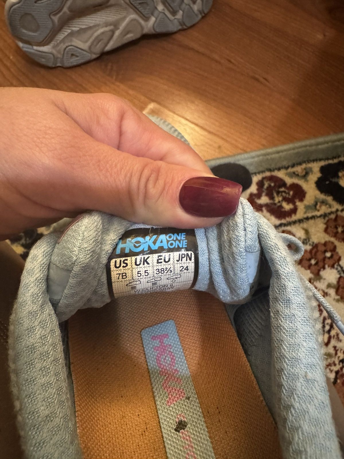 Hoka Size 7 - Hoka One One Clifton 9 Airy Blue Size US 7 / IT 37 - 5 Thumbnail