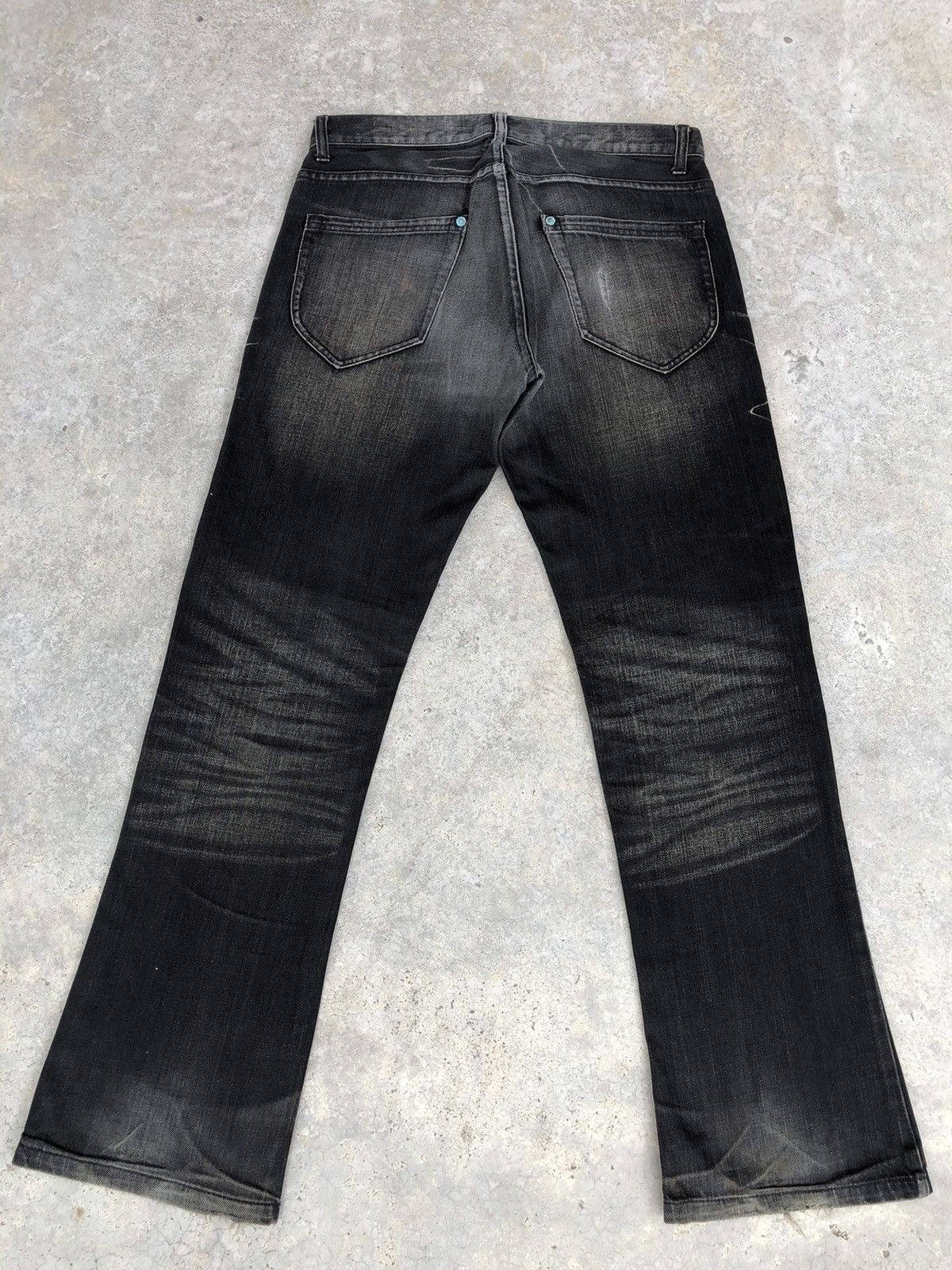 If Six Was Nine Japanese Tesoro Flared Jeans Distressed Jeans Size US 32 / EU 48 - 2 Thumbnail