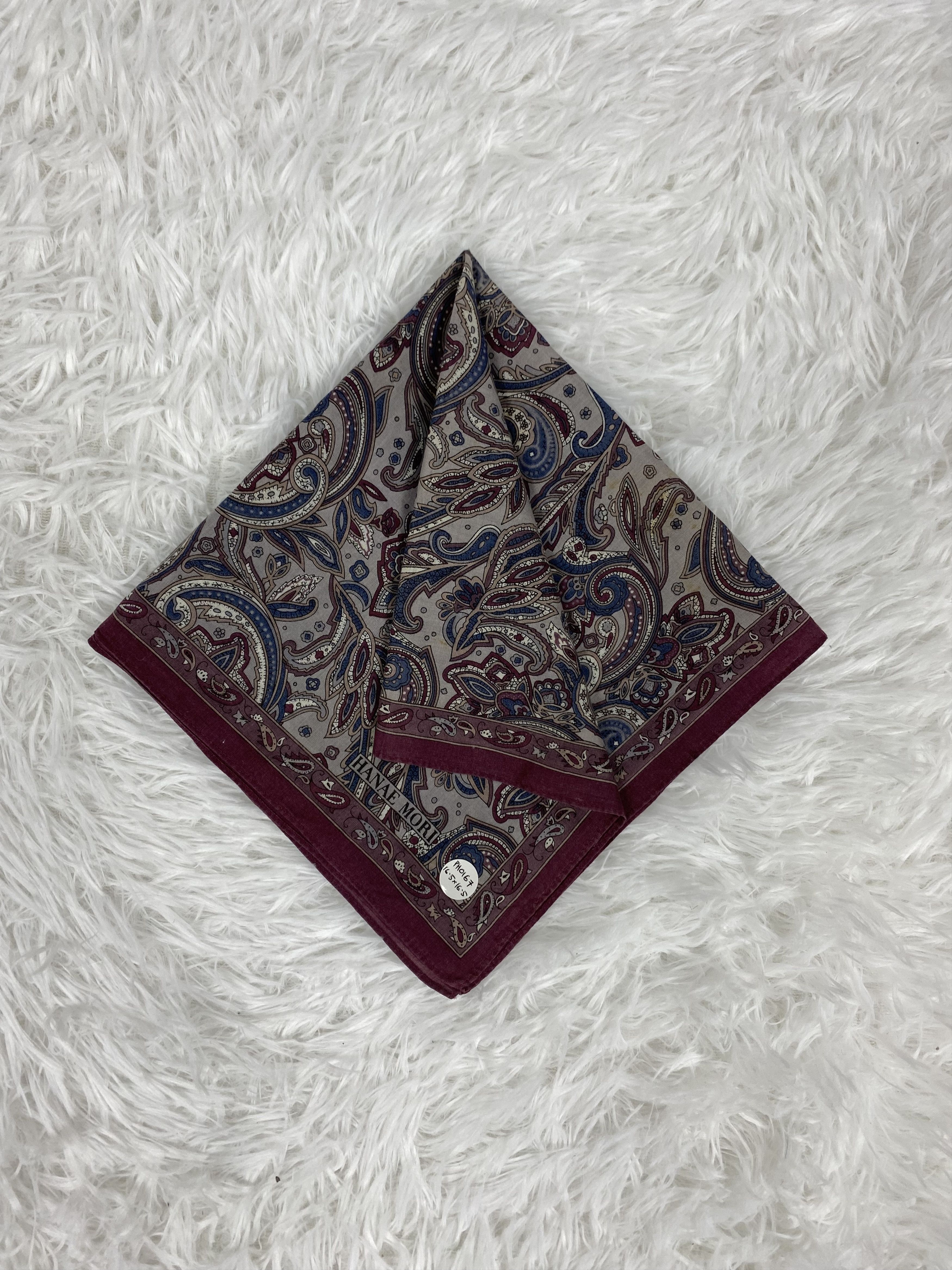 Hanae Mori × Vintage Vintage Hanae Mori Handkerchief PH0167 Size ONE SIZE - 1 Thumbnail