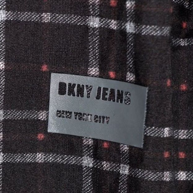 DKNY DKNY Shirt XL Fitted Mens Check Brown Red Long Sleeve Button Up Size US XL / EU 56 / 4 - 3 Thumbnail