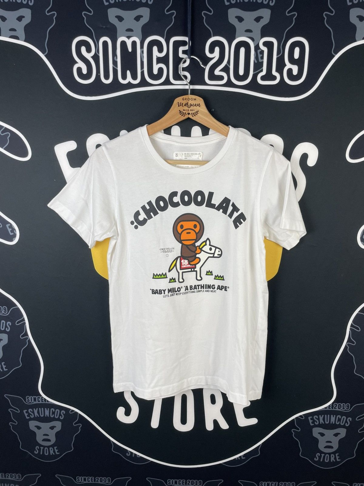 Bape × CHOCOOLATE × Japanese Brand Bape x Chocoolate Baby Milo Tee Size US XS / EU 42 / 0 - 1 Thumbnail