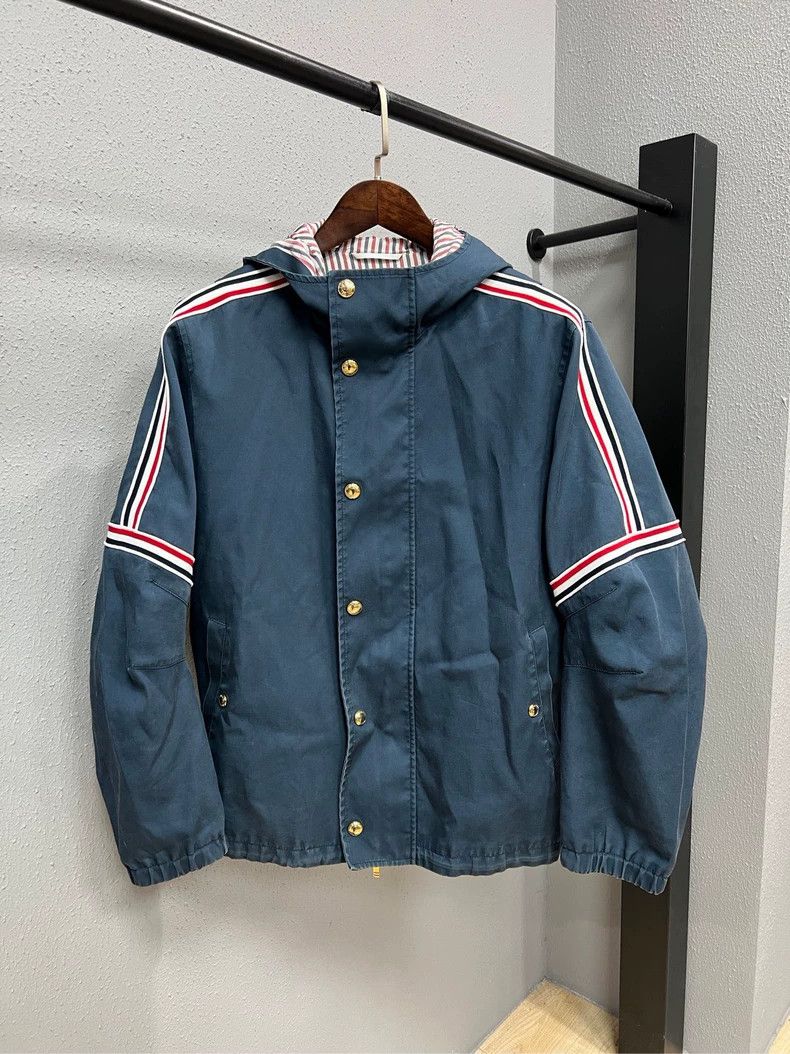 Thom Browne Thom browne Windbreaker jacket with armband 2503-Nextarrow Size US M / EU 48-50 / 2 - 1 Thumbnail