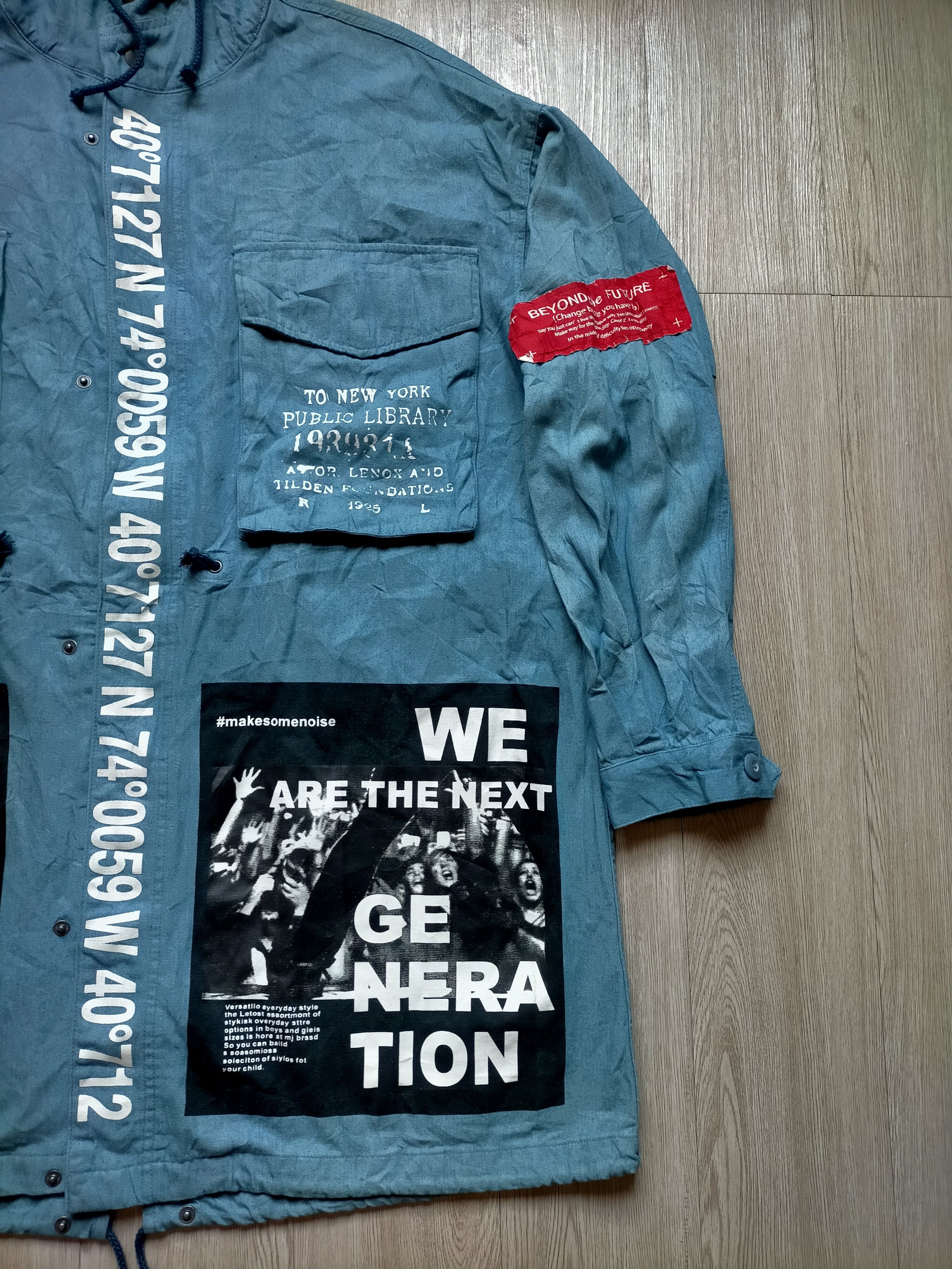 If Six Was Nine 🔥Rare🔥Vtg 90s Jungle storm Rap Patches Parkas Hoodie Size US XXL / EU 58 / 5 - 7 Thumbnail