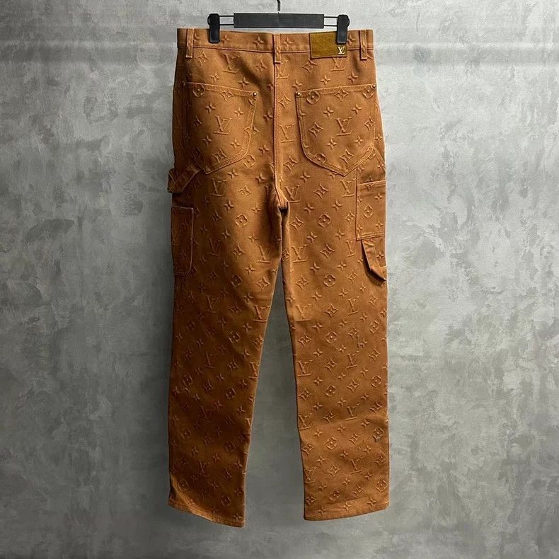 Louis Vuitton Louis Vuitton Khaki lumberjack logo jeans Size US 33 - 2 Thumbnail