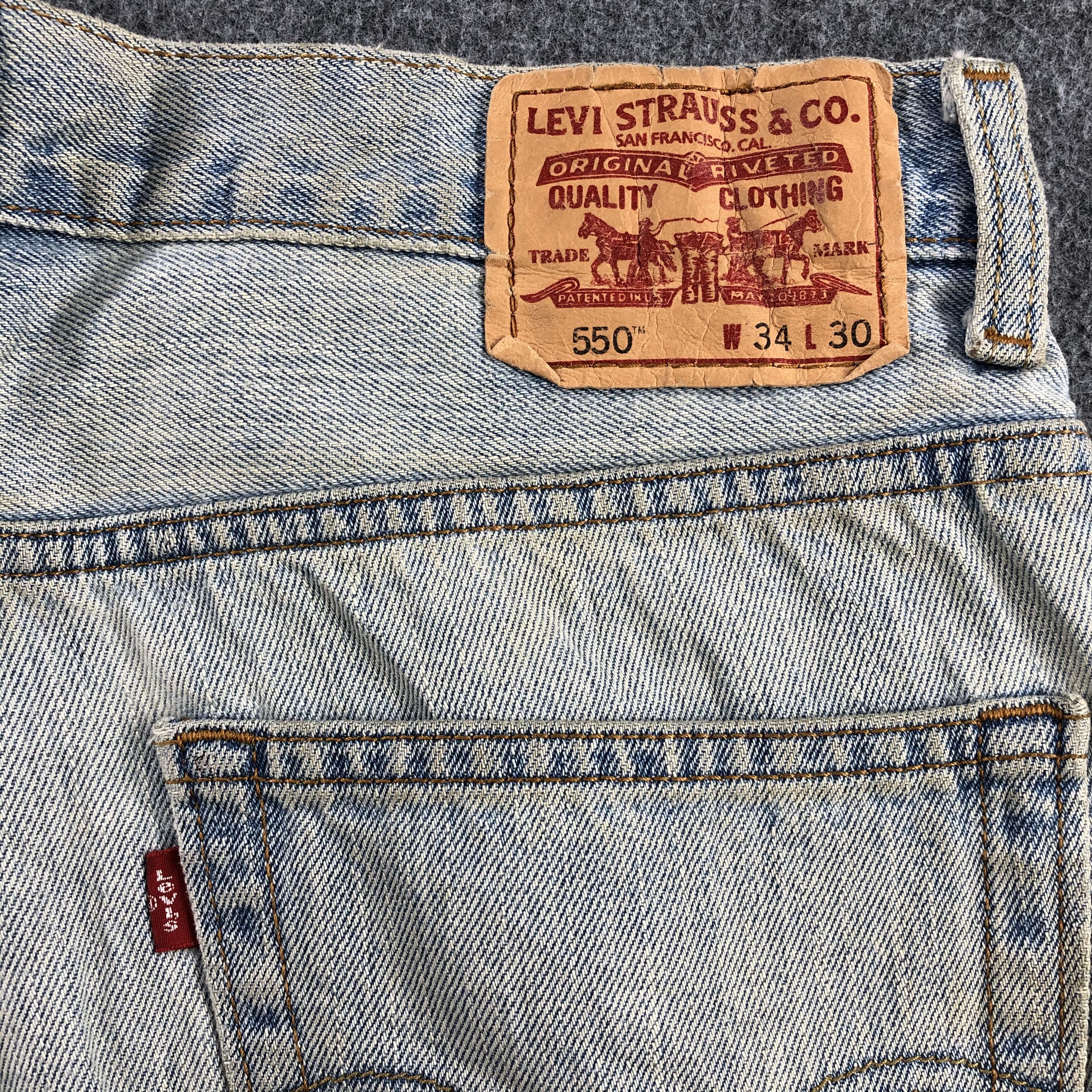 Levi's Vintage Light Wash Levis 550 Jeans-J1507 Size US 34 / EU 50 - 4 Thumbnail