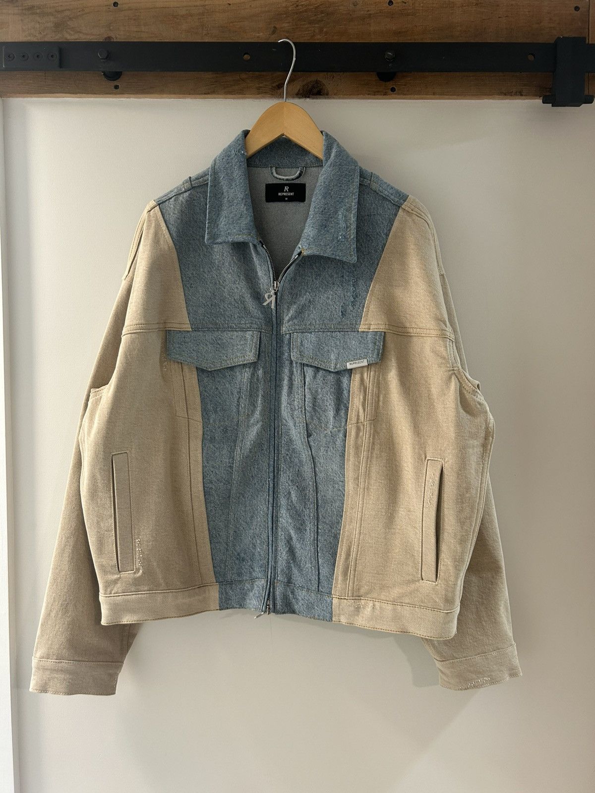 Represent Clo. Represent Clo Denim R4 Colour Block Jacket Medium Size US M / EU 48-50 / 2 - 1 Thumbnail
