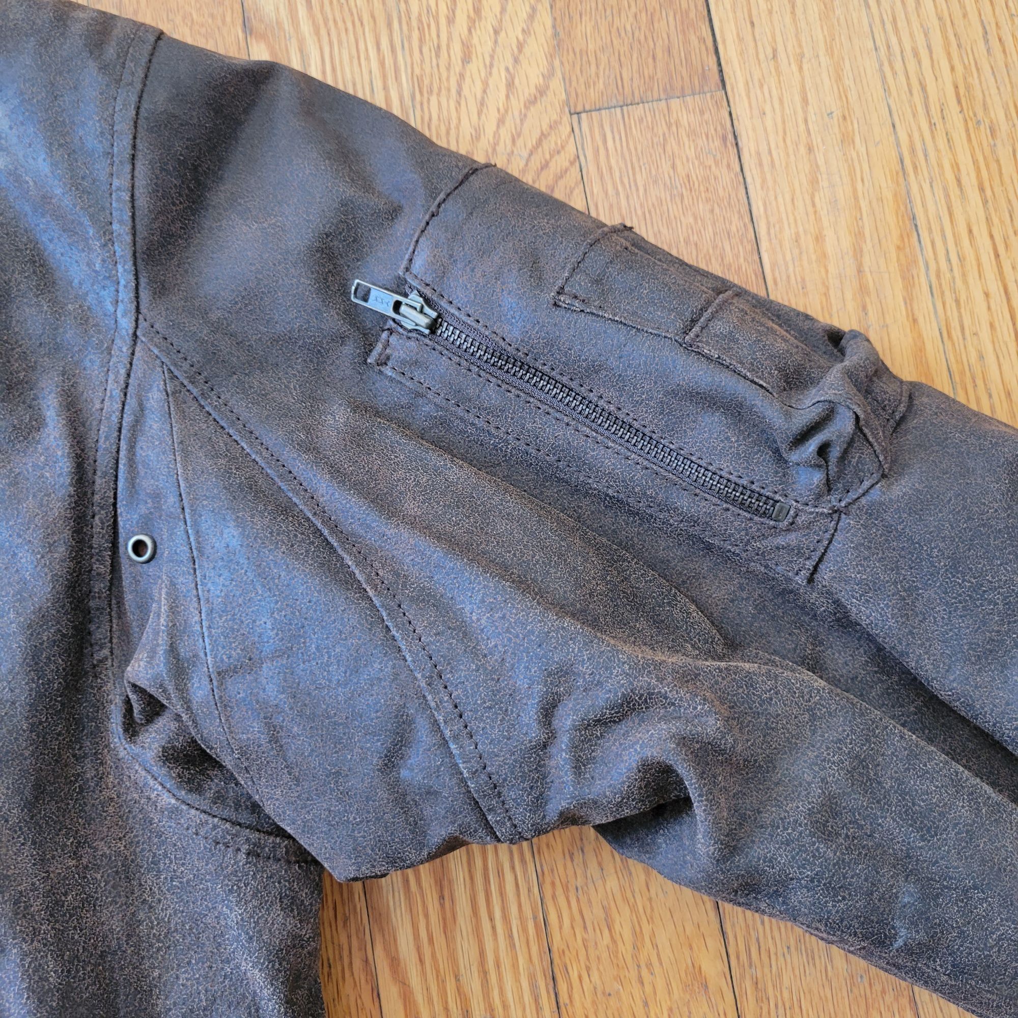 Wilsons Leather Brown Bomber Jacket L Aviator Gorpcore Class