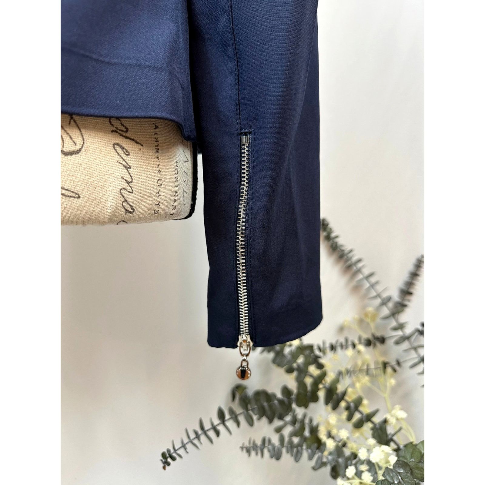 Other Vex Colley Blazer Silver-tone Grommet Details Navy 8 Size M / US 6-8 / IT 42-44 - 11 Thumbnail