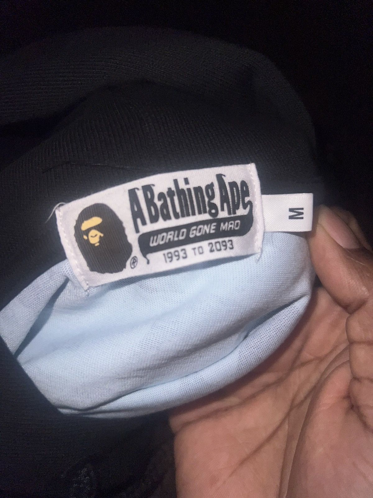 Bape DESTROYED COLLEGE RELAXED FIT LAYERED PULLOVER HOODIE Size US M / EU 48-50 / 2 - 4 Thumbnail
