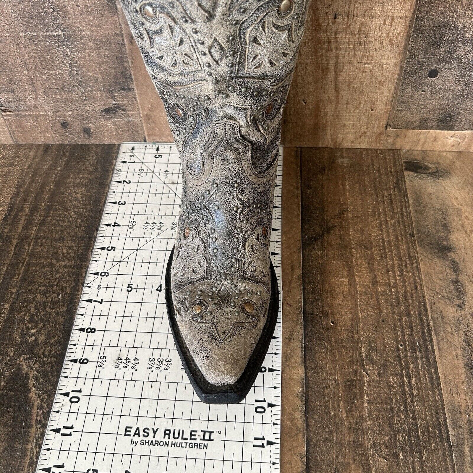 Lucchese Lucchese M5730 Snip Toe Studded Cowboy Boots Womens 6.5 B Size US 6.5 / IT 36.5 - 4 Thumbnail