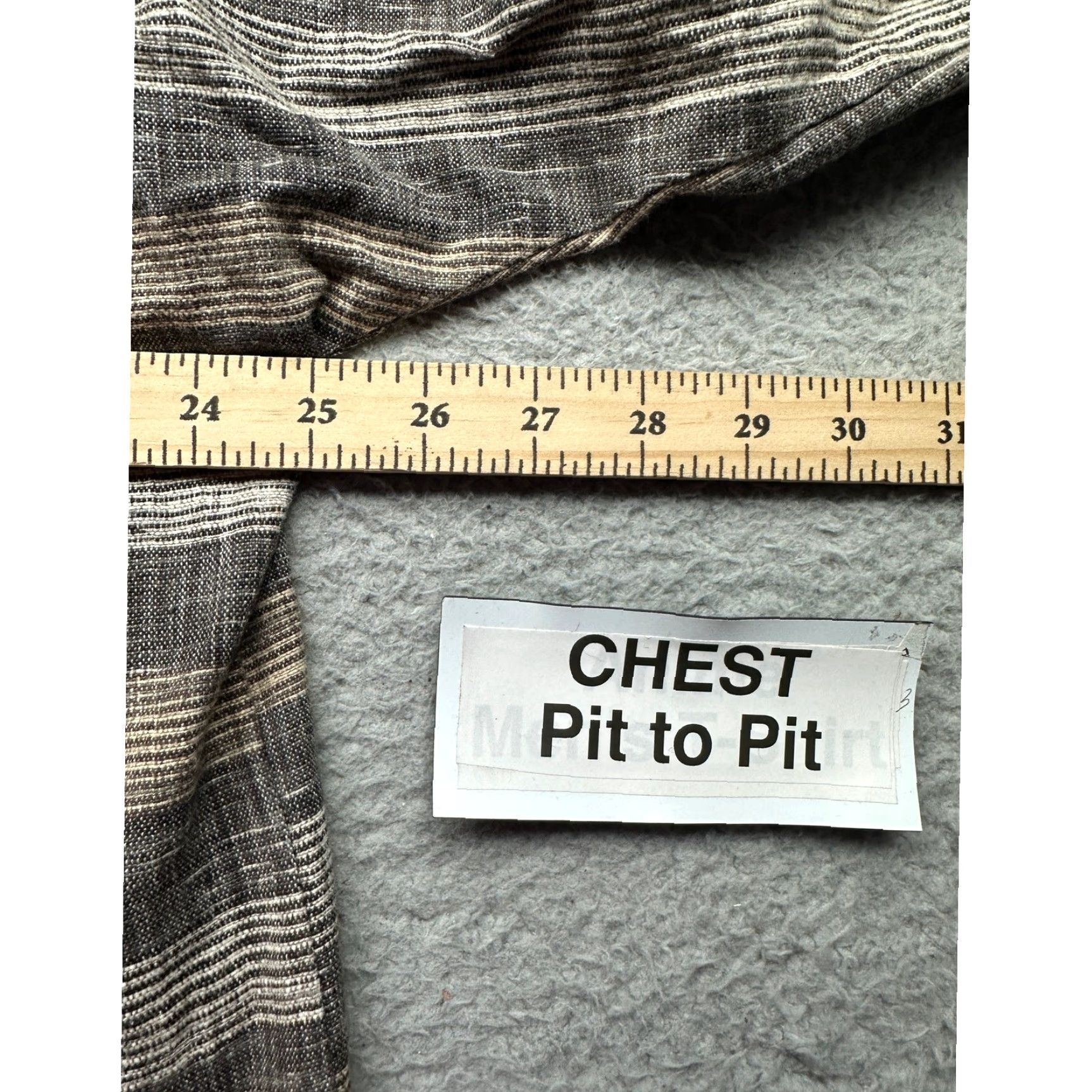 Vintage Yasuko Kurisaka Striped Brown Gray Pocket Button Sweater Coat Jacket Women Large Kimono Style Coatigan Size L / US 10 / IT 46 - 4 Thumbnail